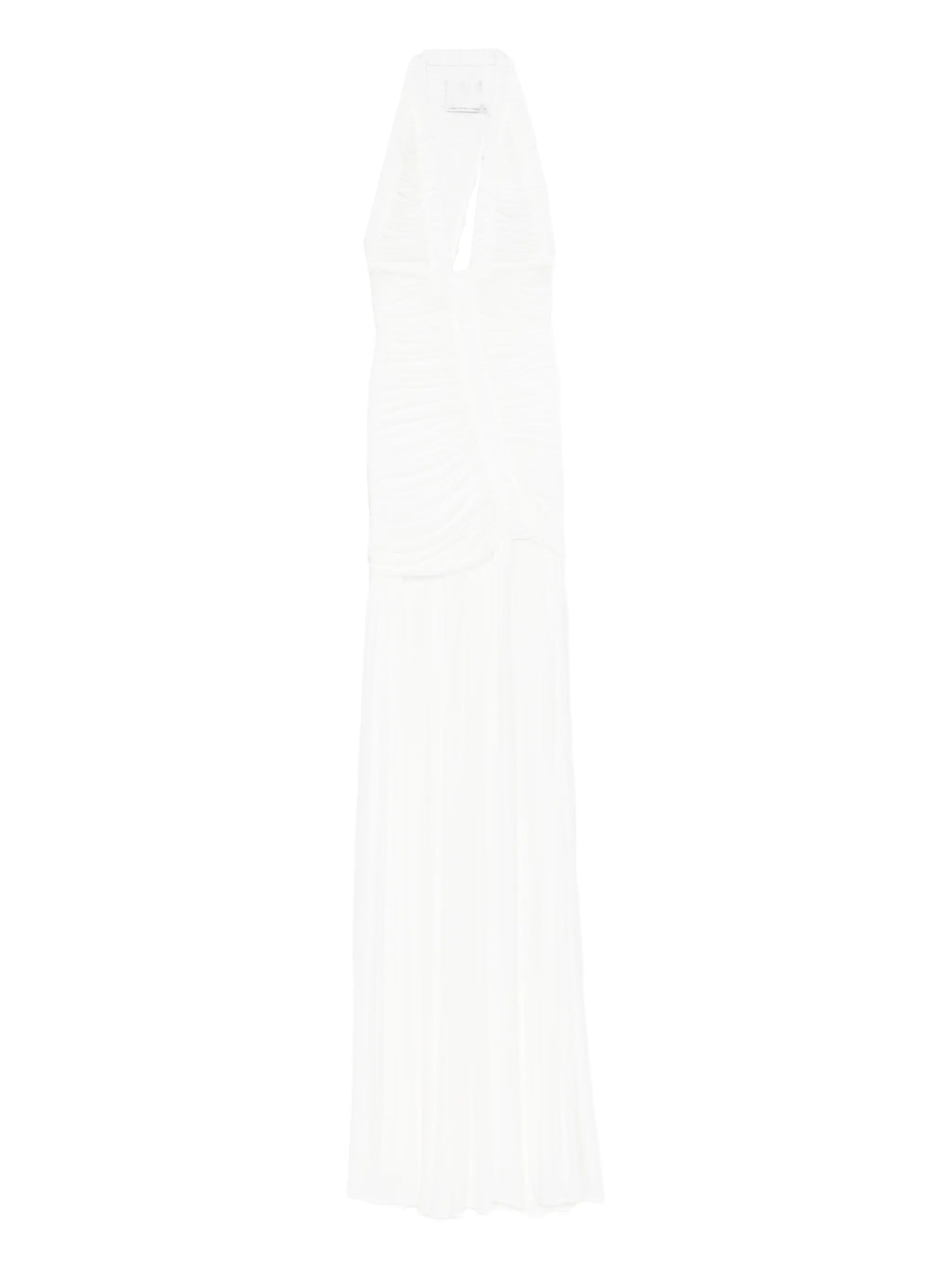 Orion V-neck pleated maxi dress
