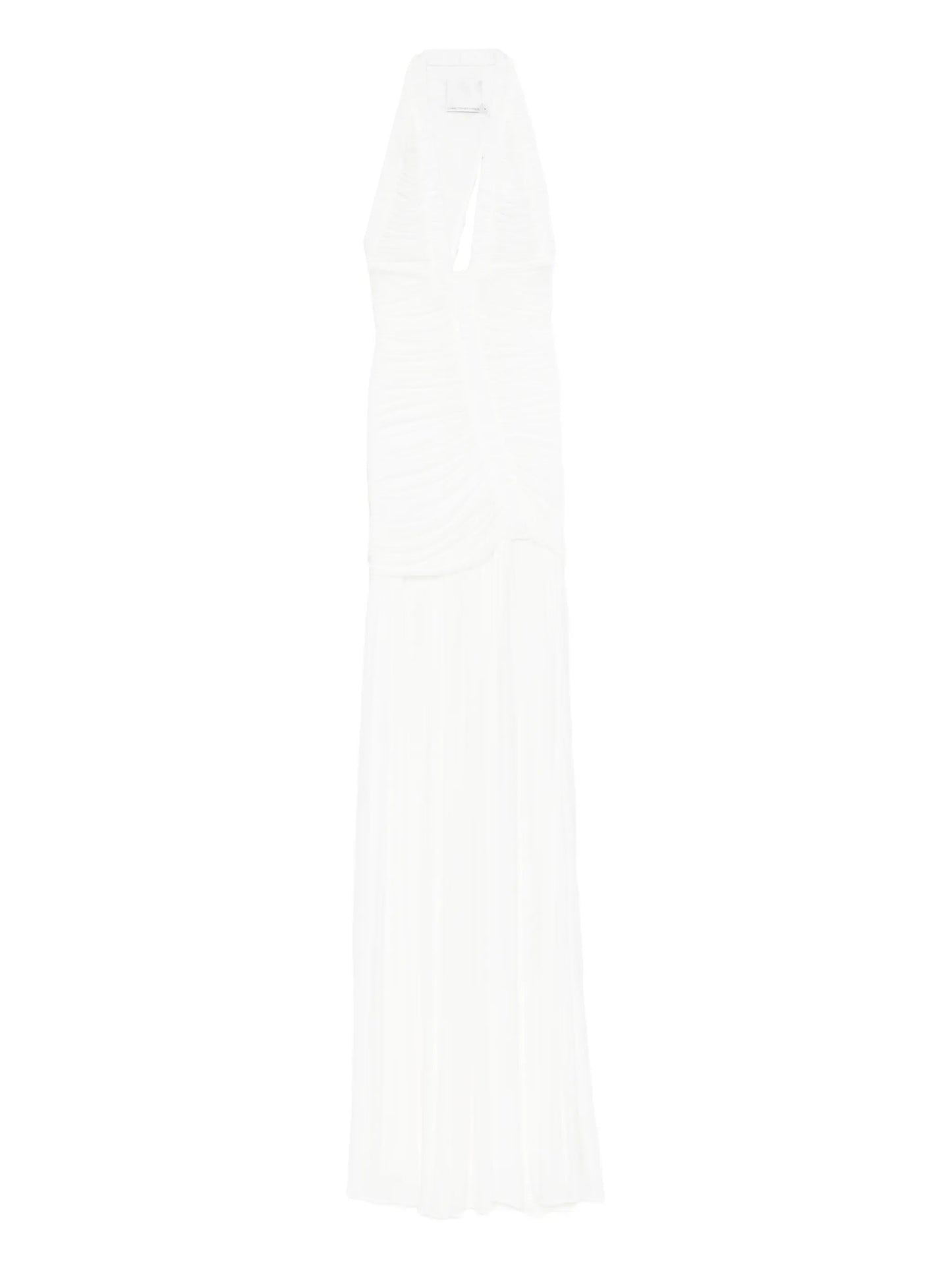 Orion V-neck pleated maxi dress