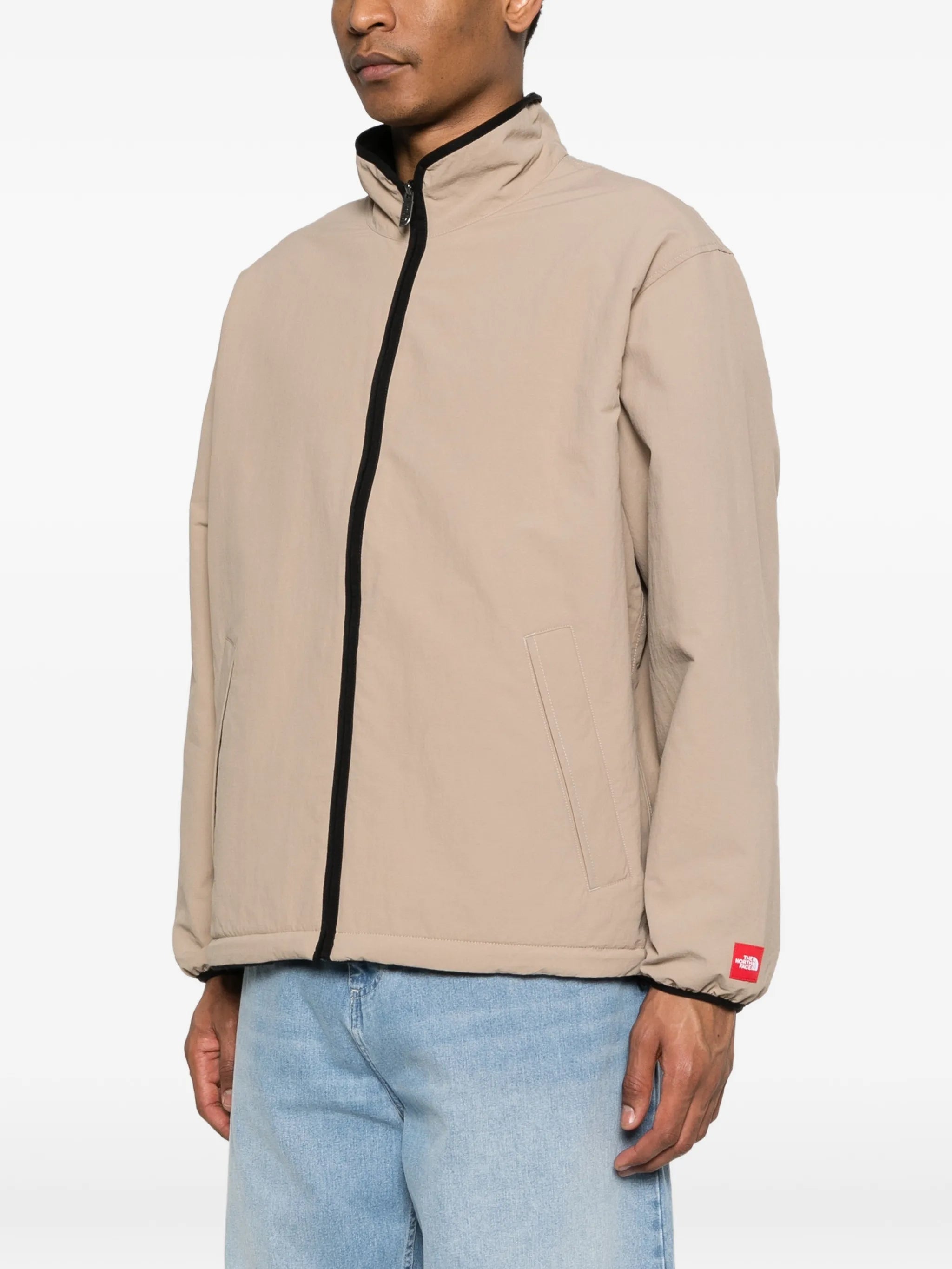 reversible fleece-texture jacket