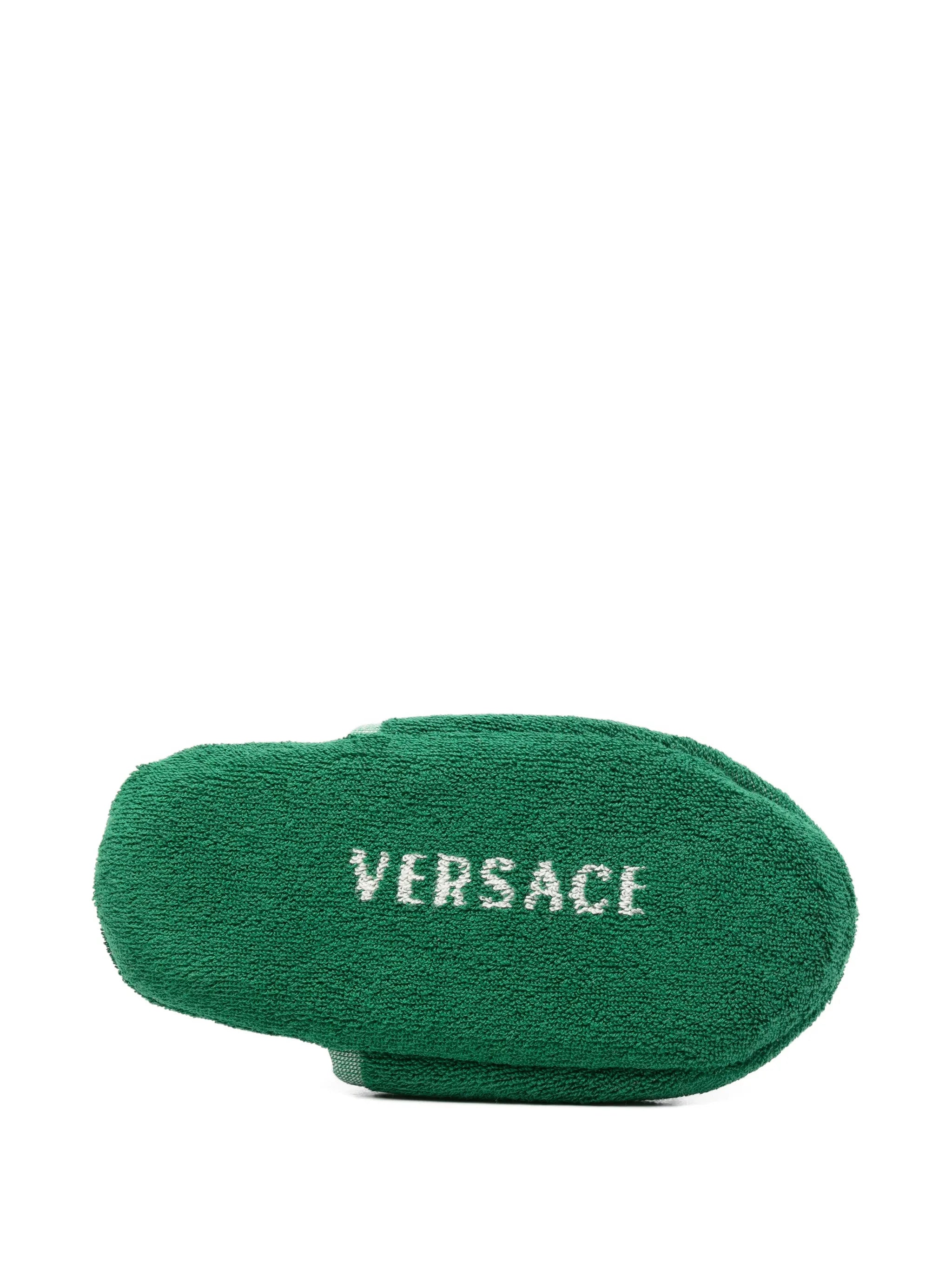 Medusa-motif slippers
