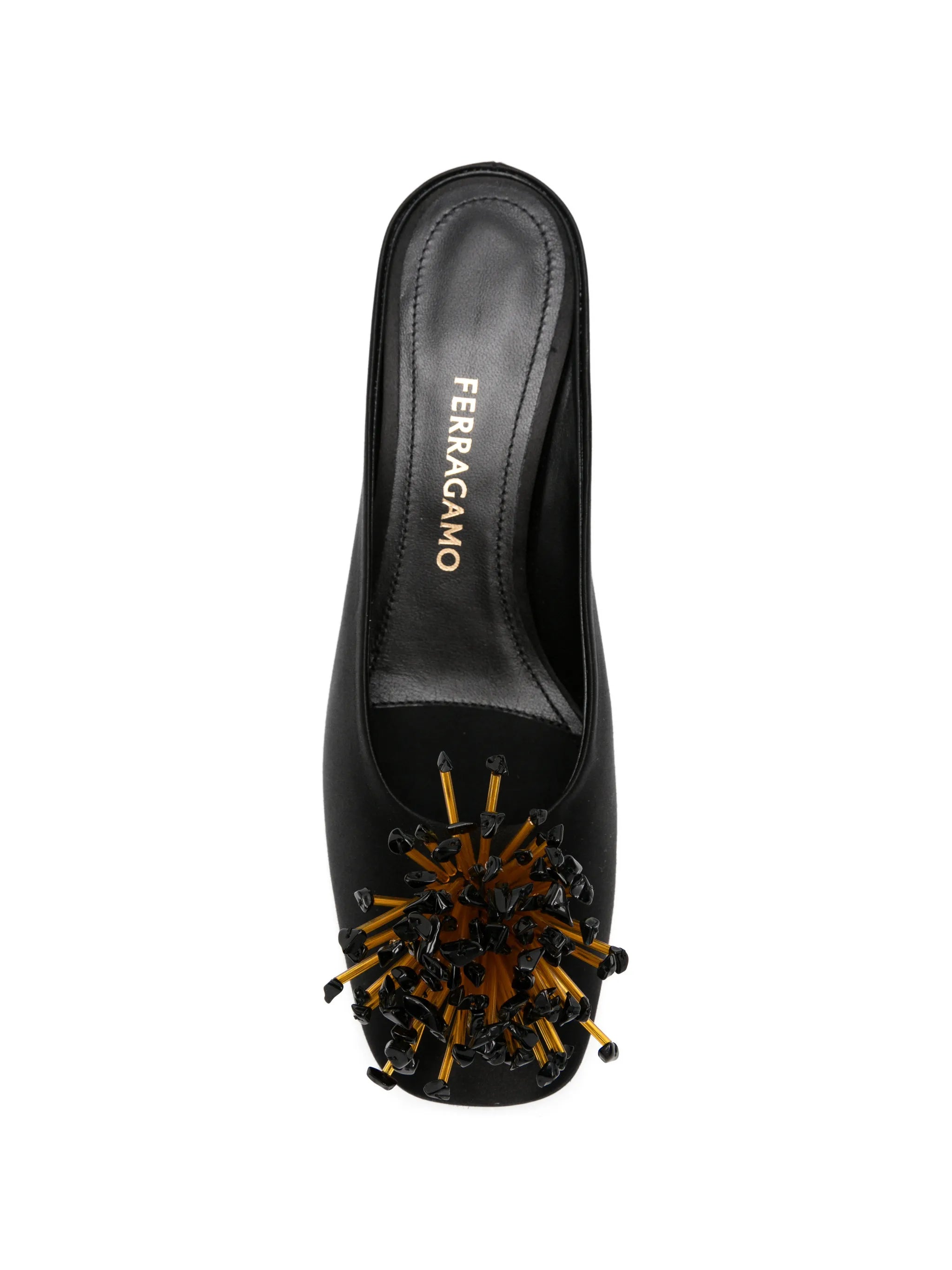 S-shaped heel mules