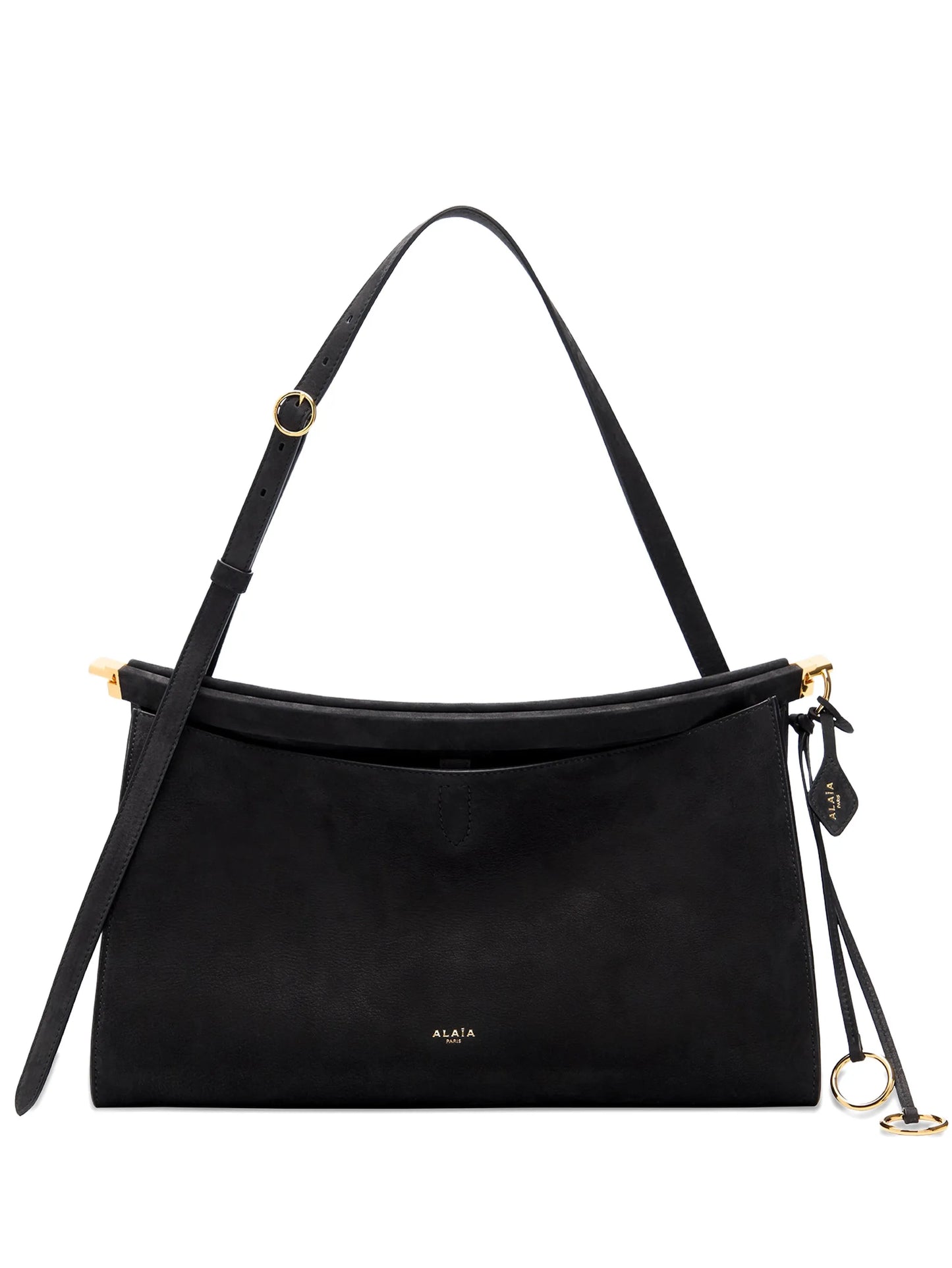 35 Le Click Pocket nubuck shoulder bag