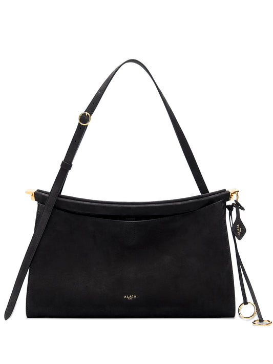 35 Le Click Pocket nubuck shoulder bag