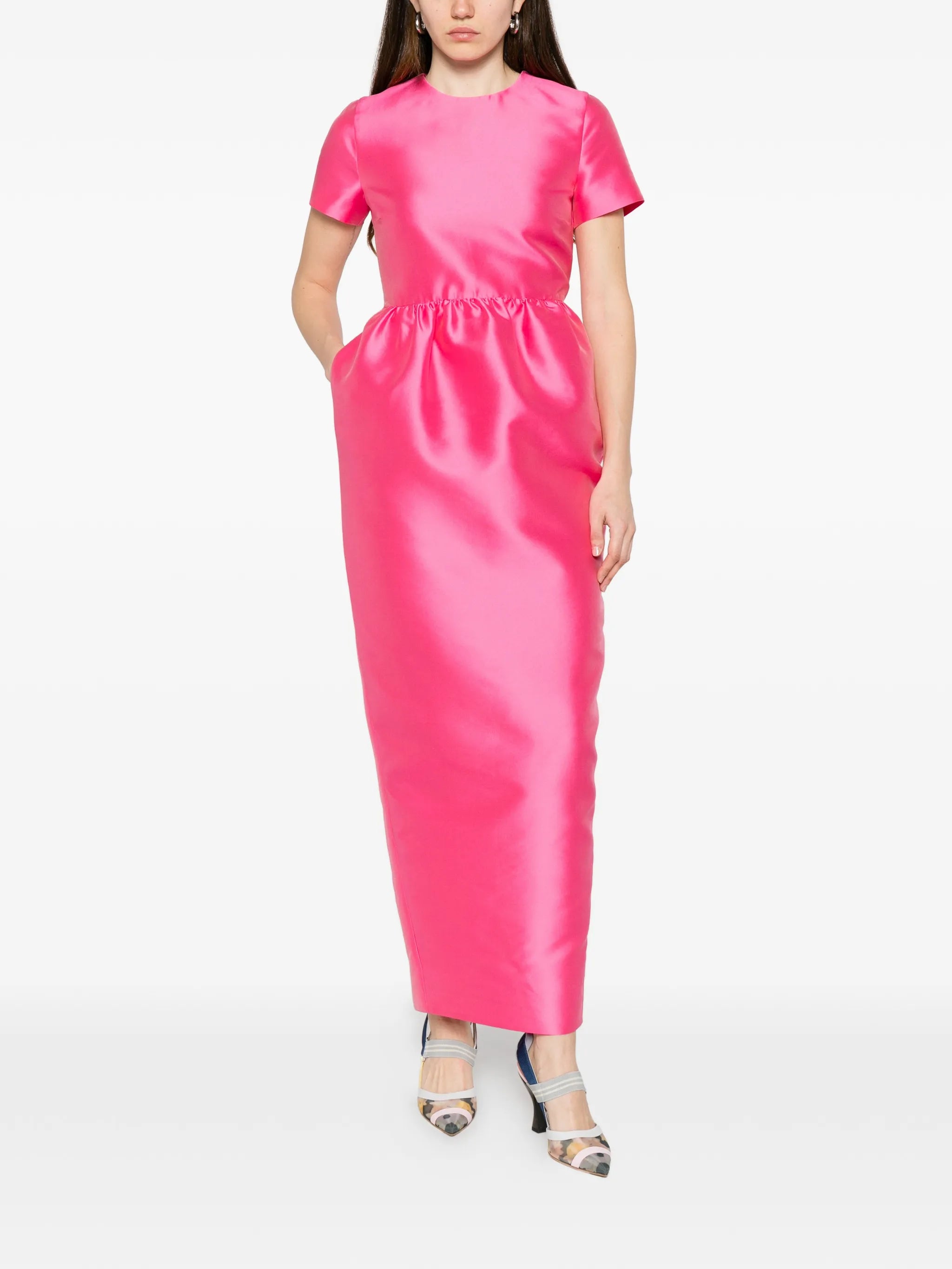 Lexi gathered-waist dress
