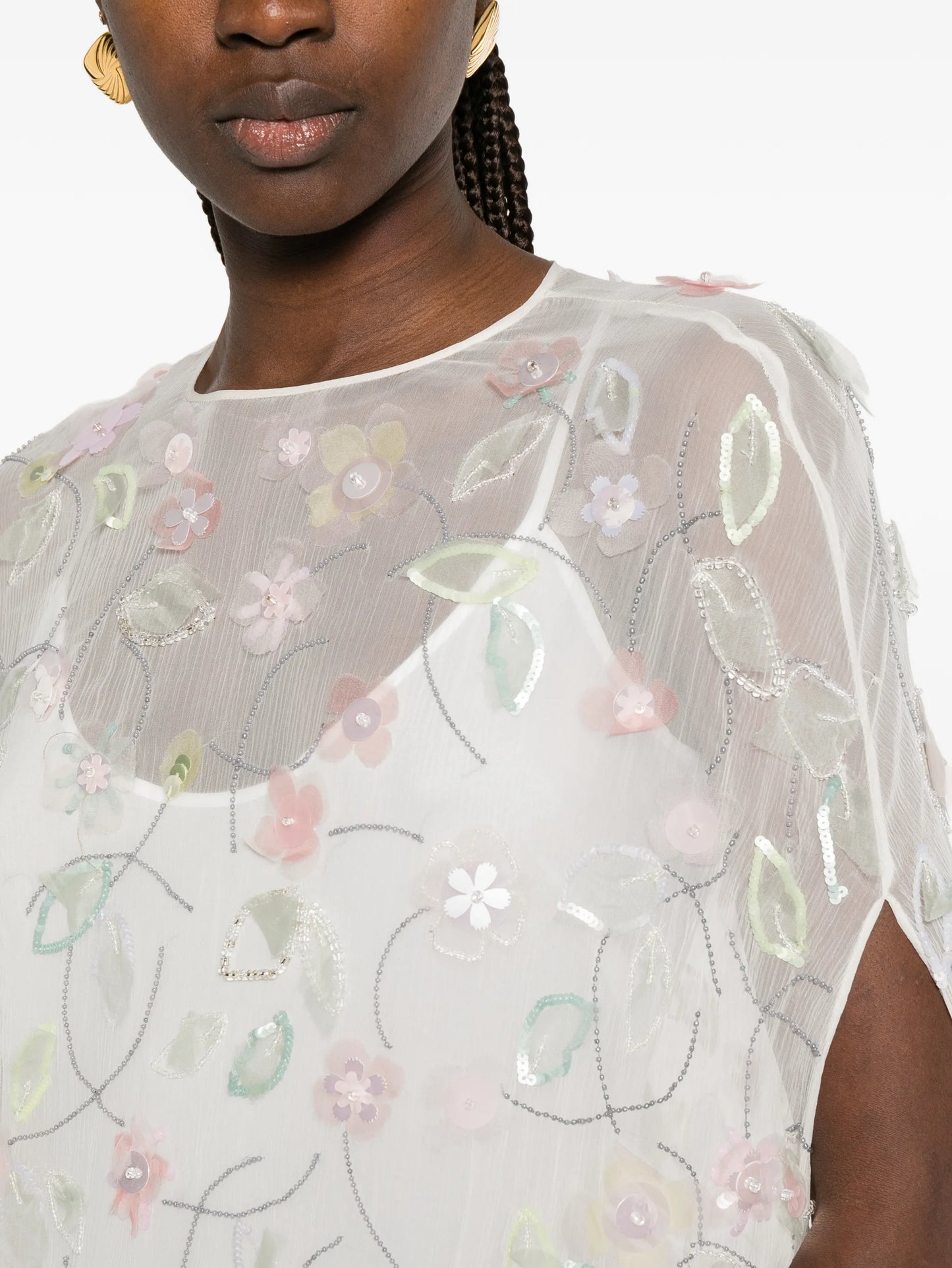 Eleonore sequin-embroidered maxi dress