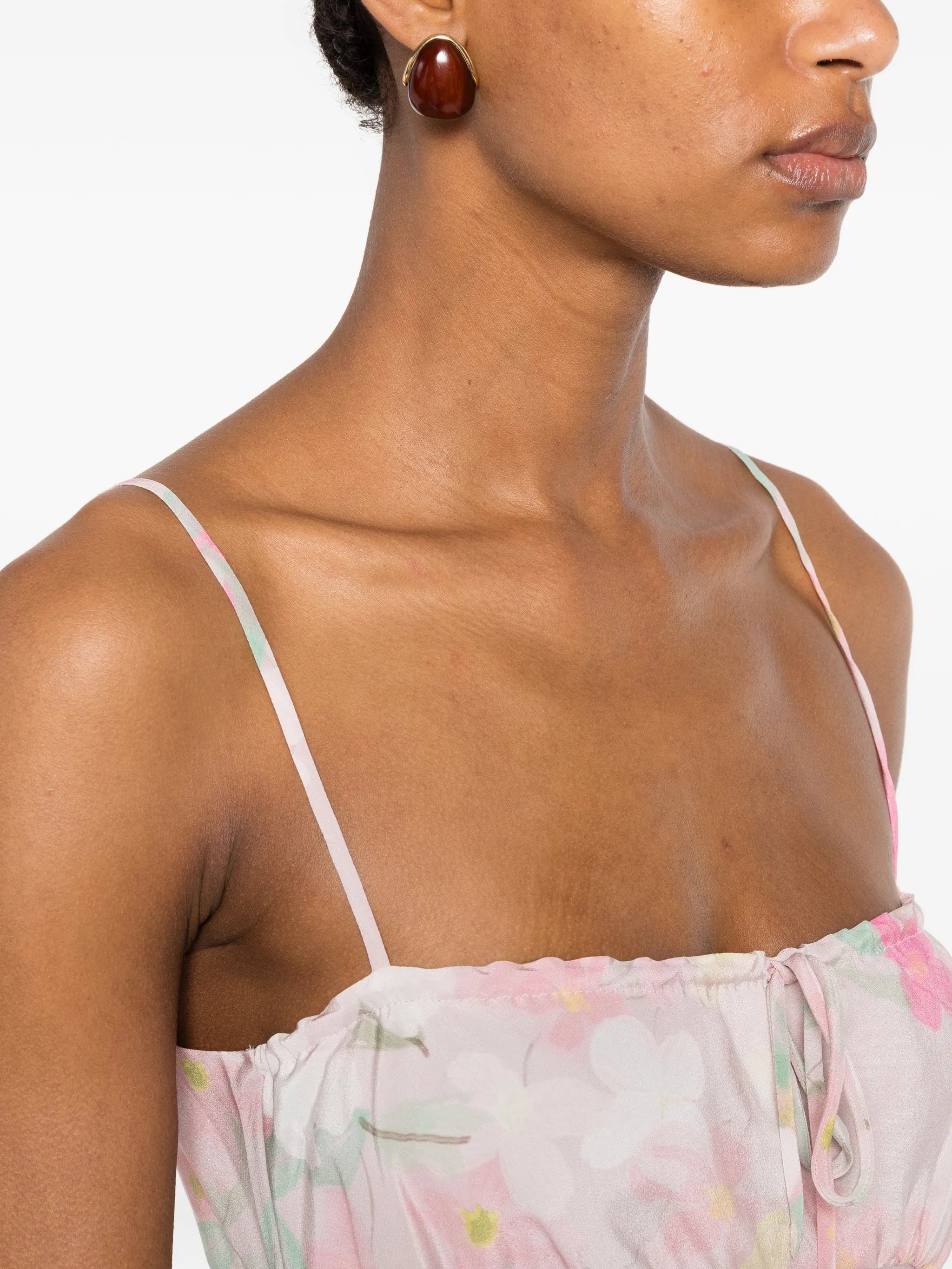 Riri floral-print midi dress