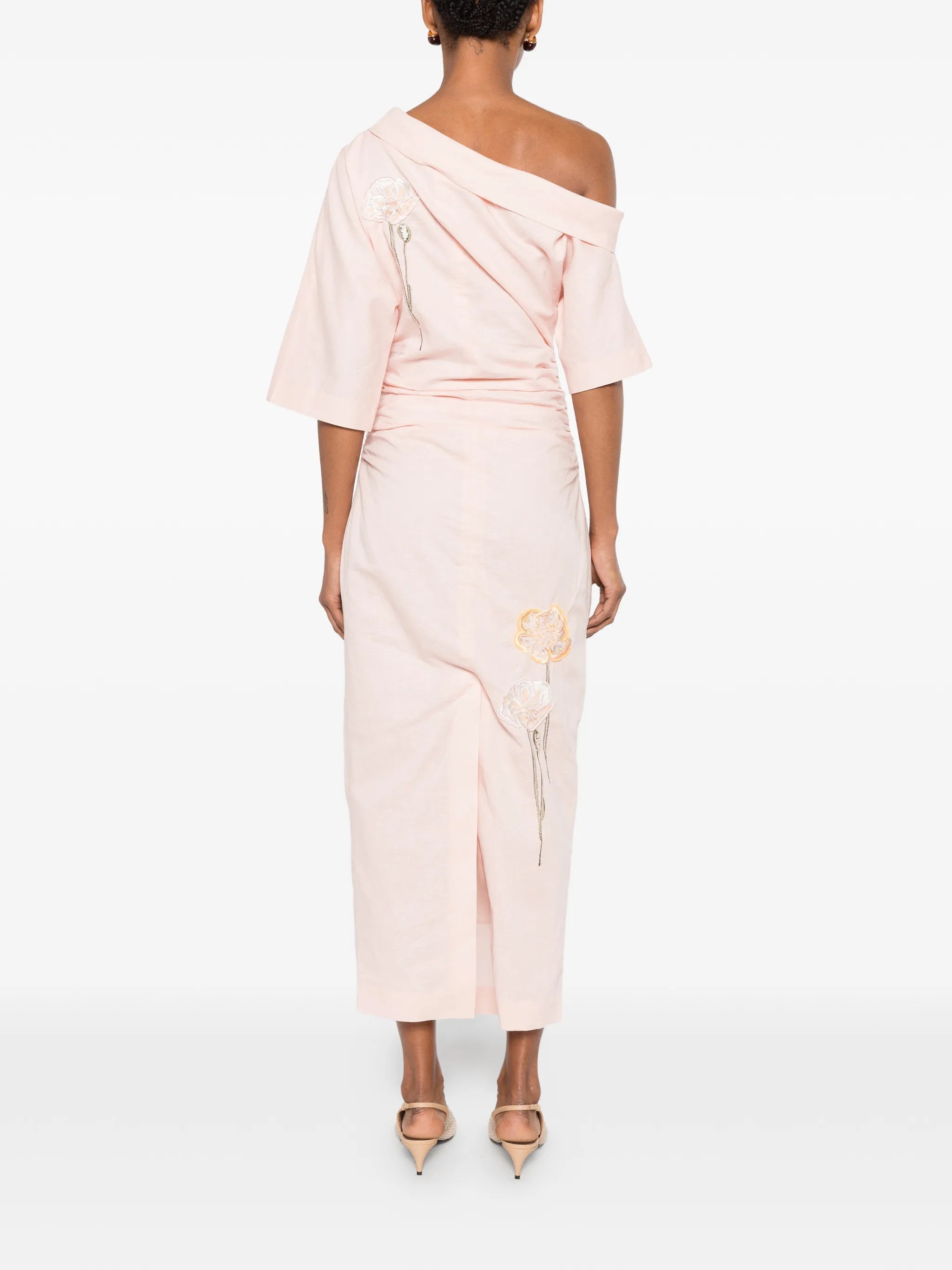 Bowery floral-embroidered dress