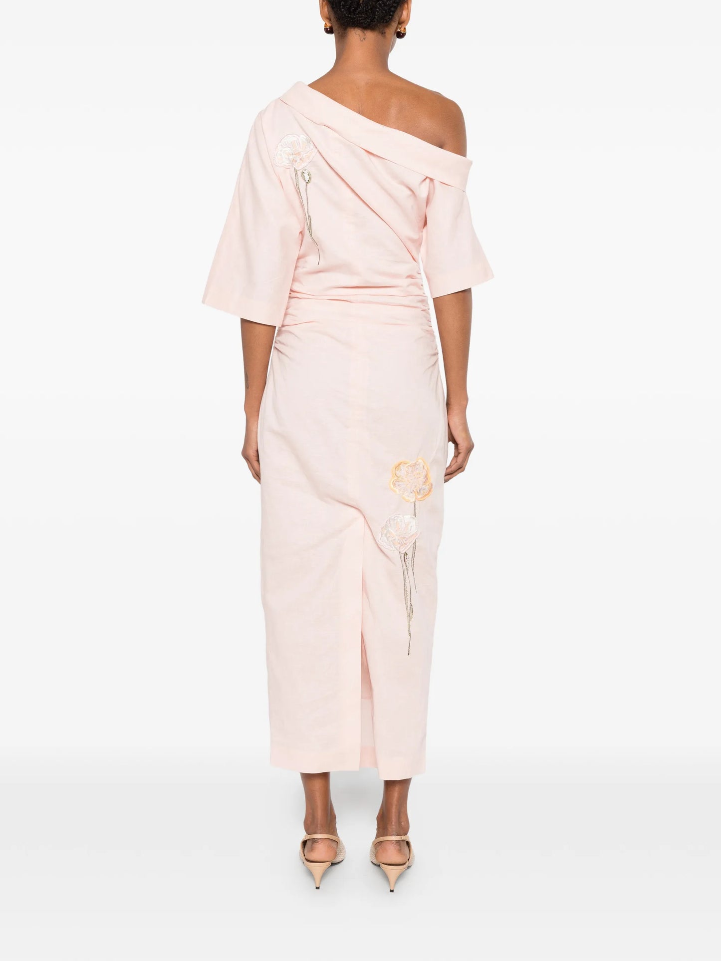 Bowery floral-embroidered dress