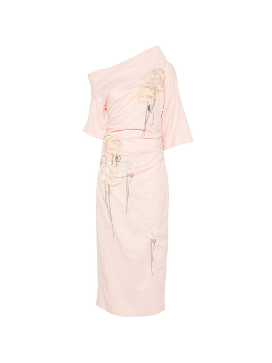 Bowery floral-embroidered dress