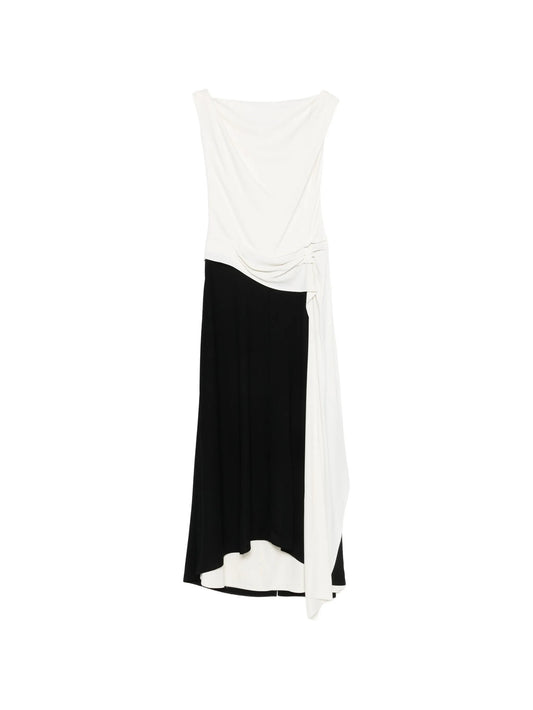 Dallah draped midi dress