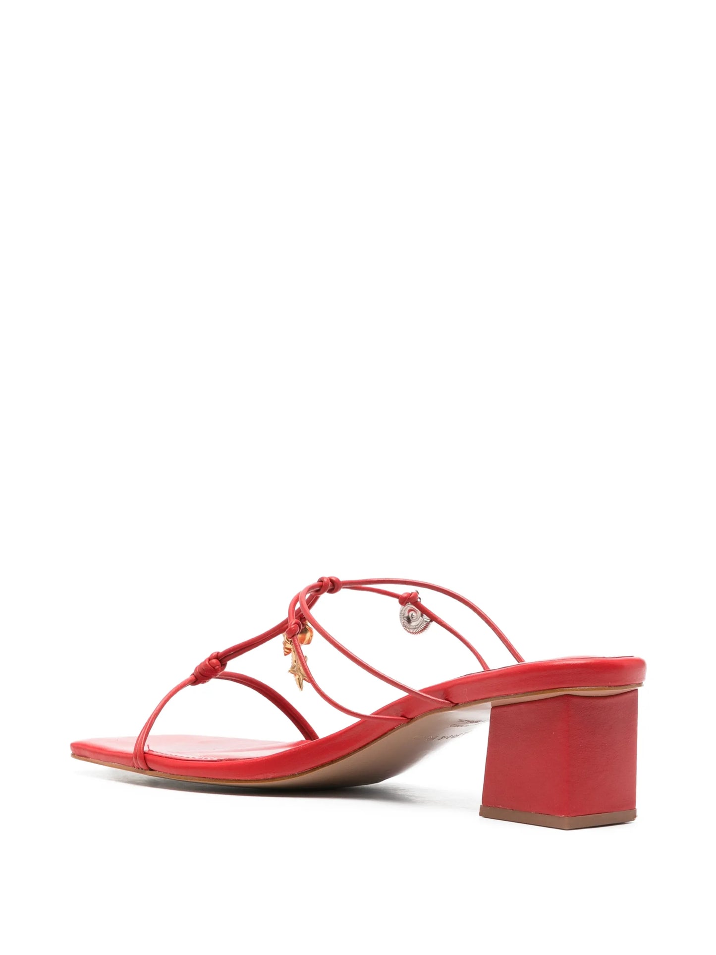 charm-detail strappy sandals
