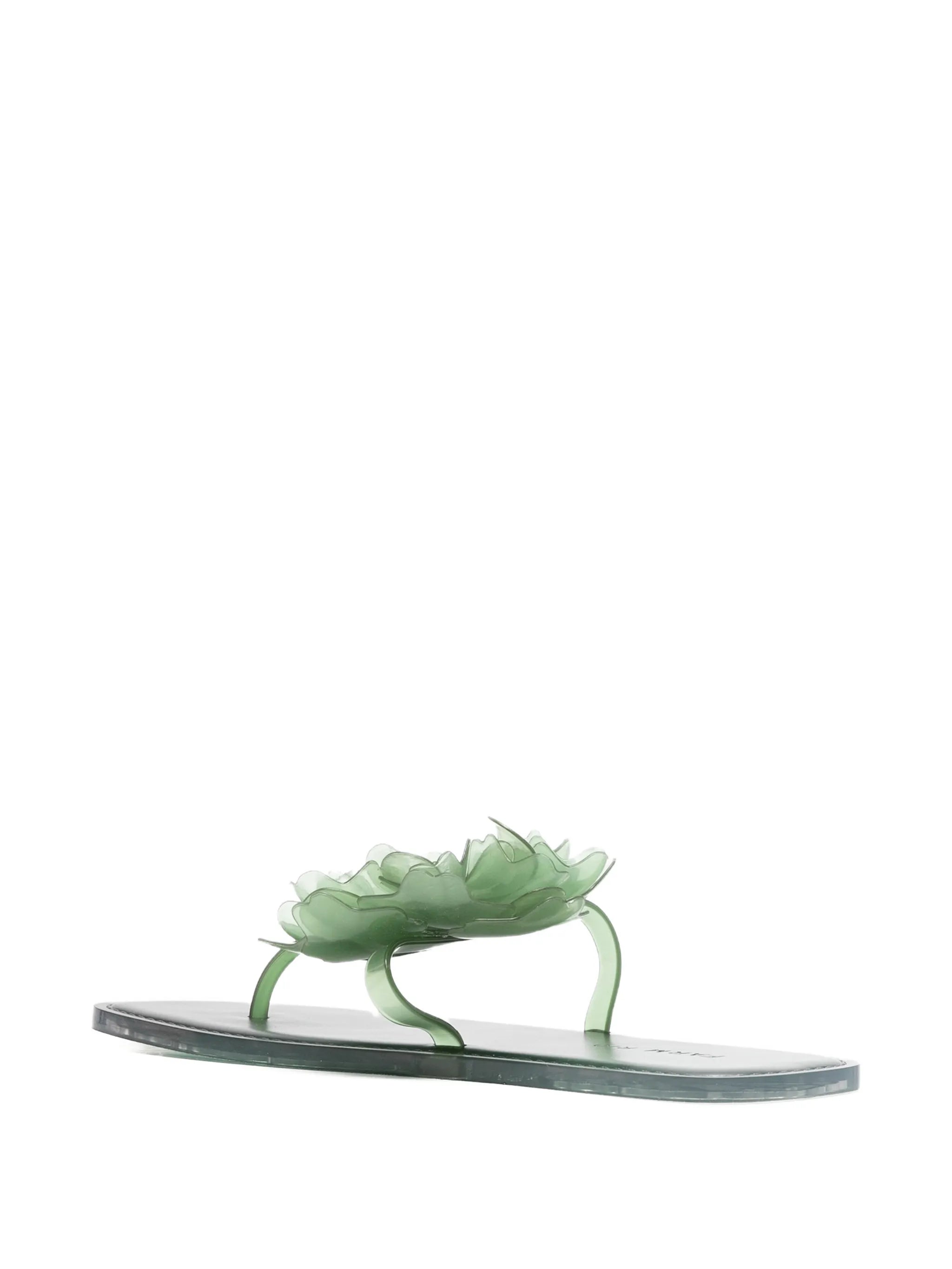 semi-transparent finish flip-flops