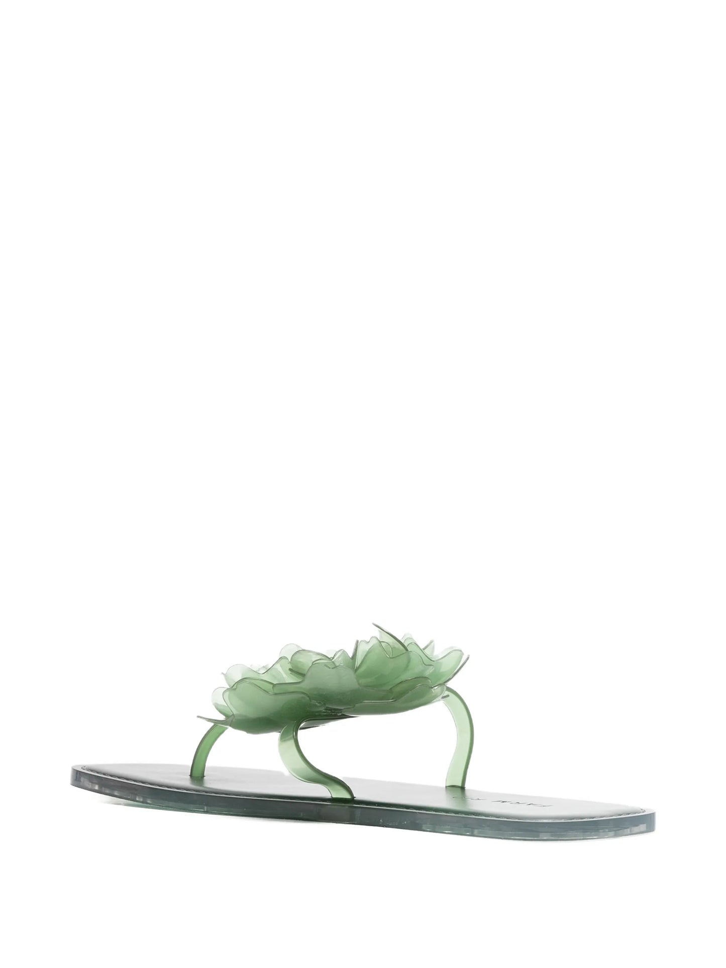 semi-transparent finish flip-flops