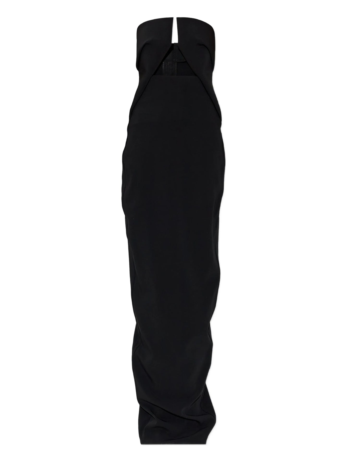 cut-out strapless maxi dress