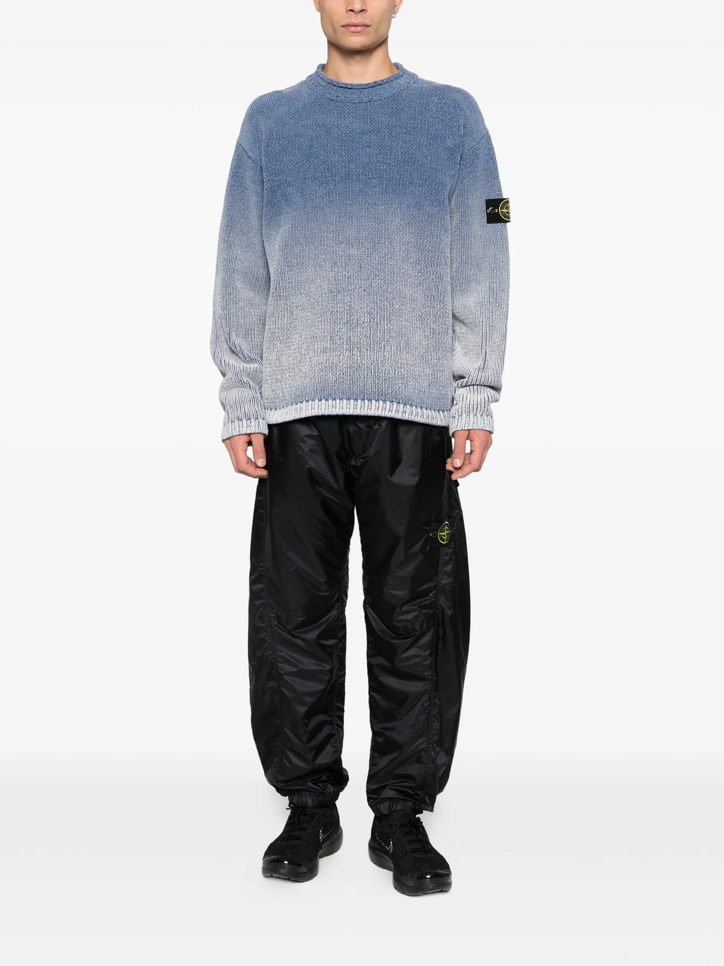 ombre-effect crew-neck sweater