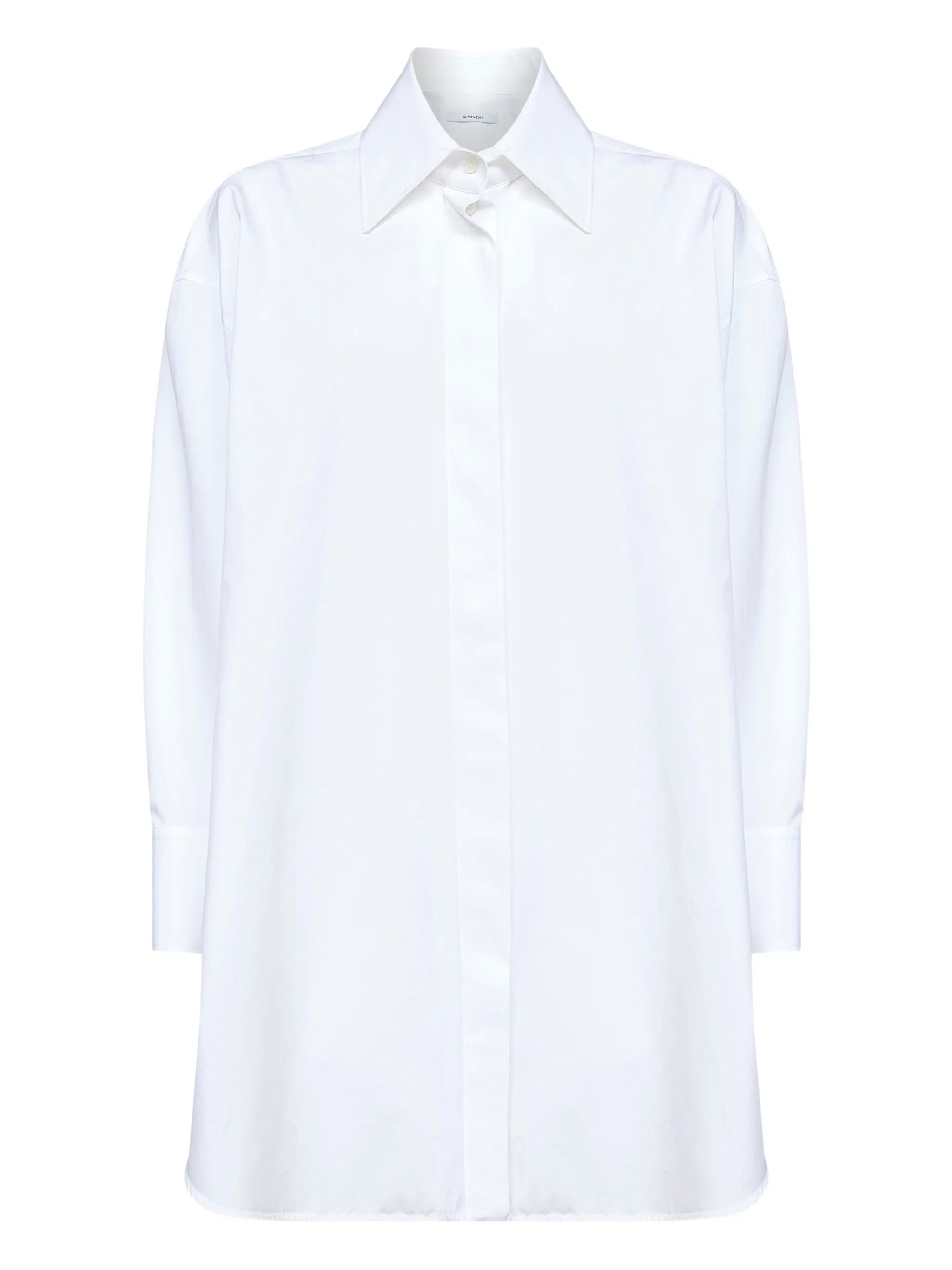 buttoned asymmetric shirt