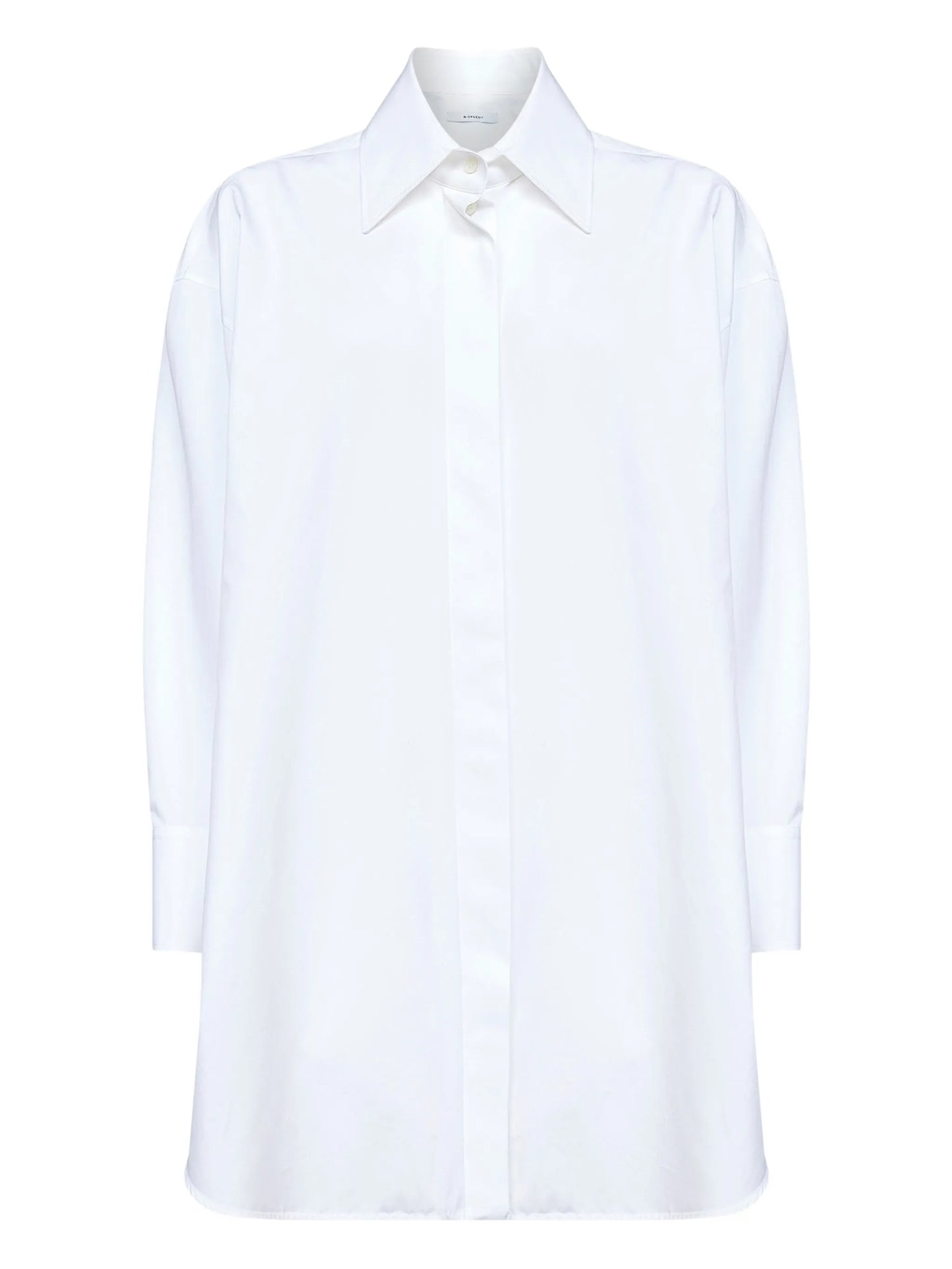 buttoned asymmetric shirt