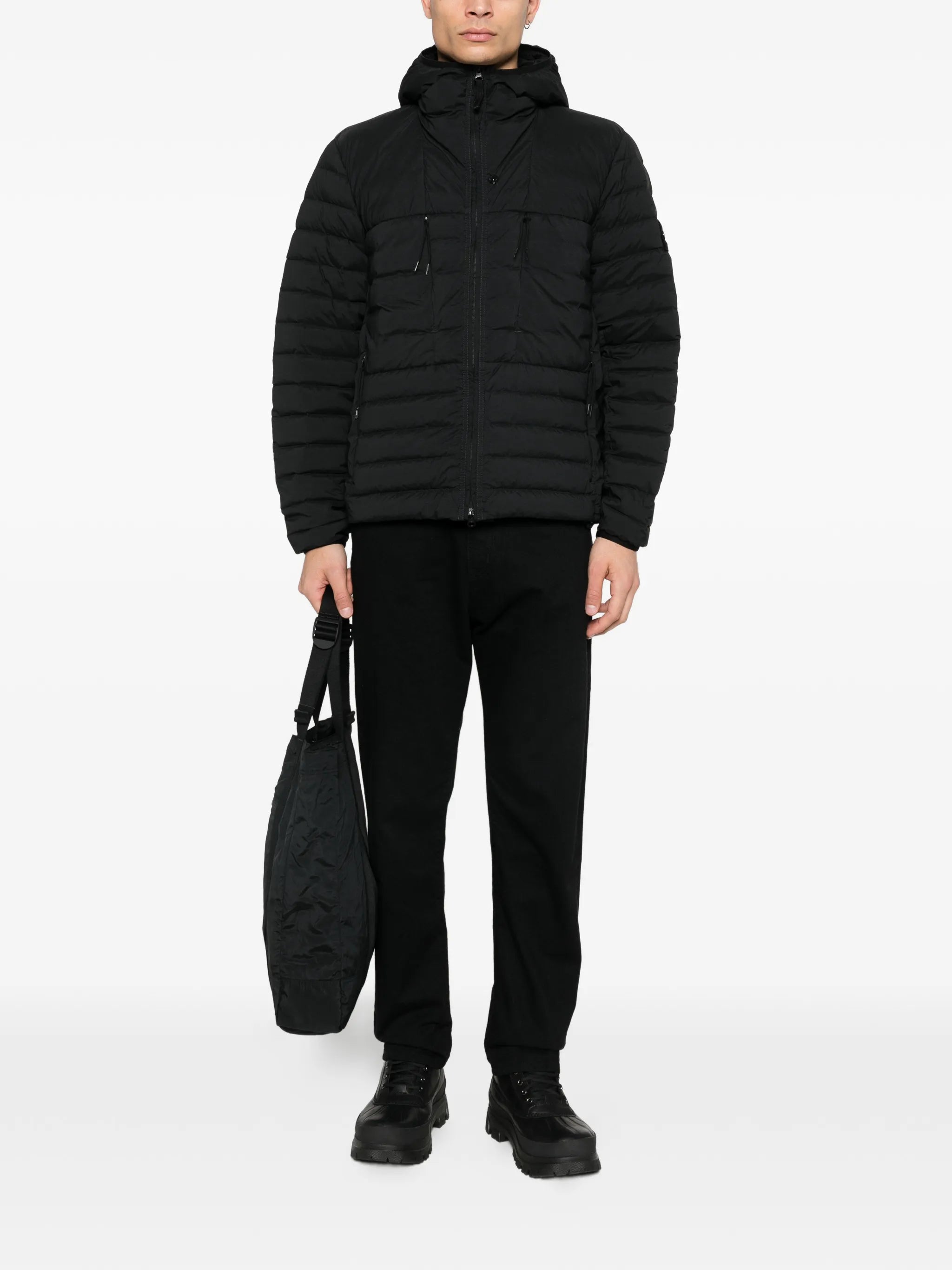 hooded padded jacket