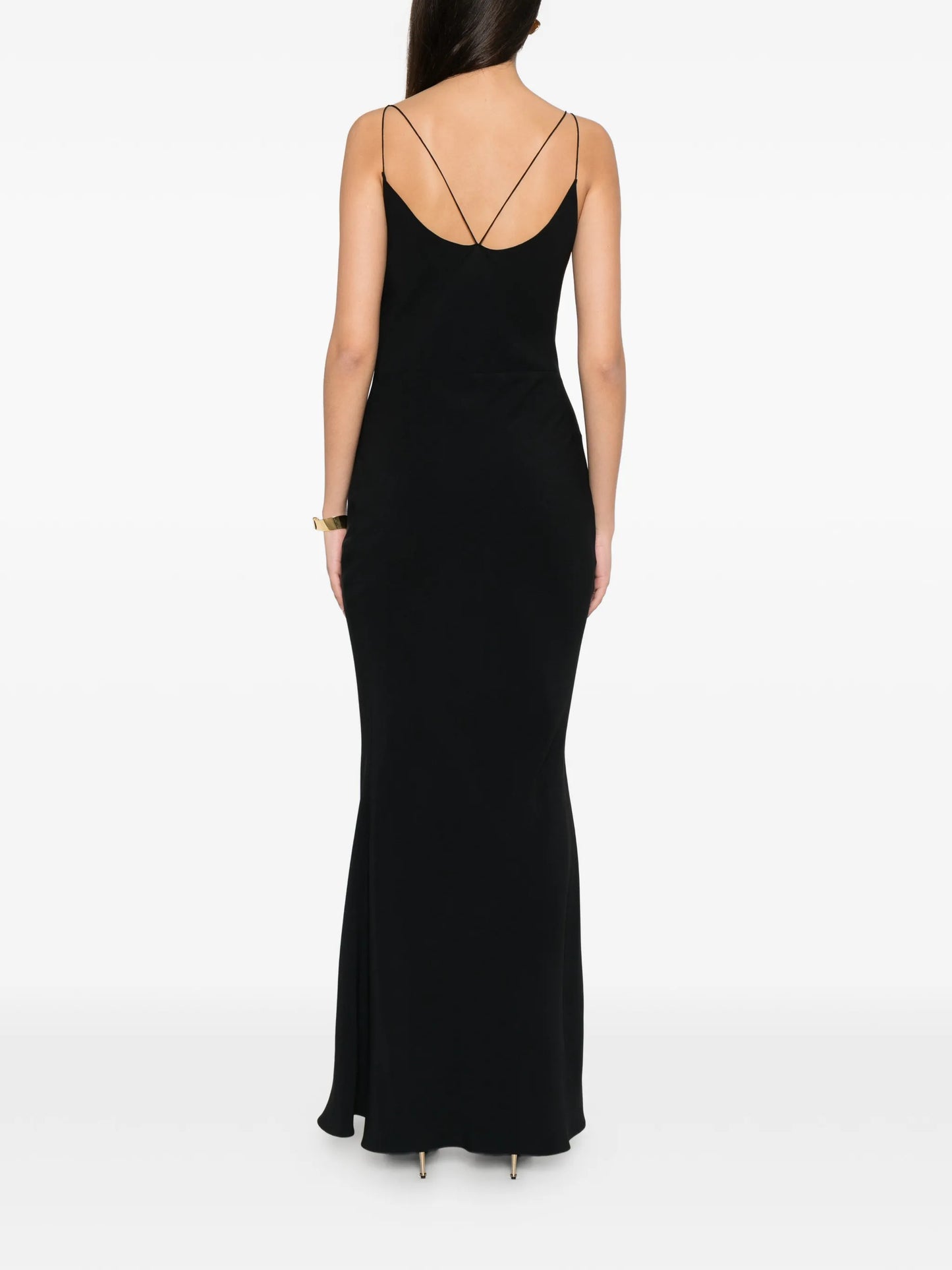 double-strap bias-cut dress