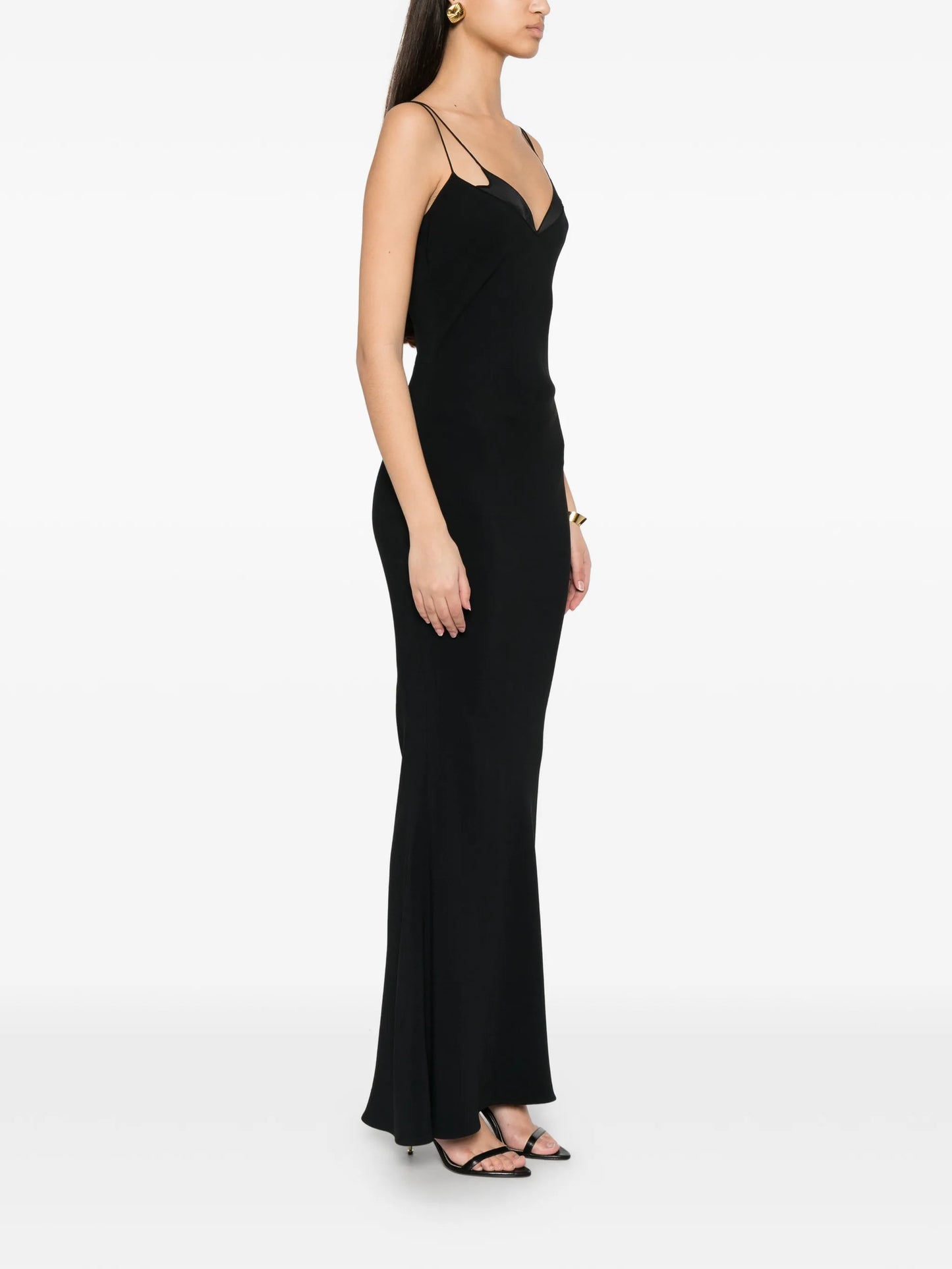 double-strap bias-cut dress