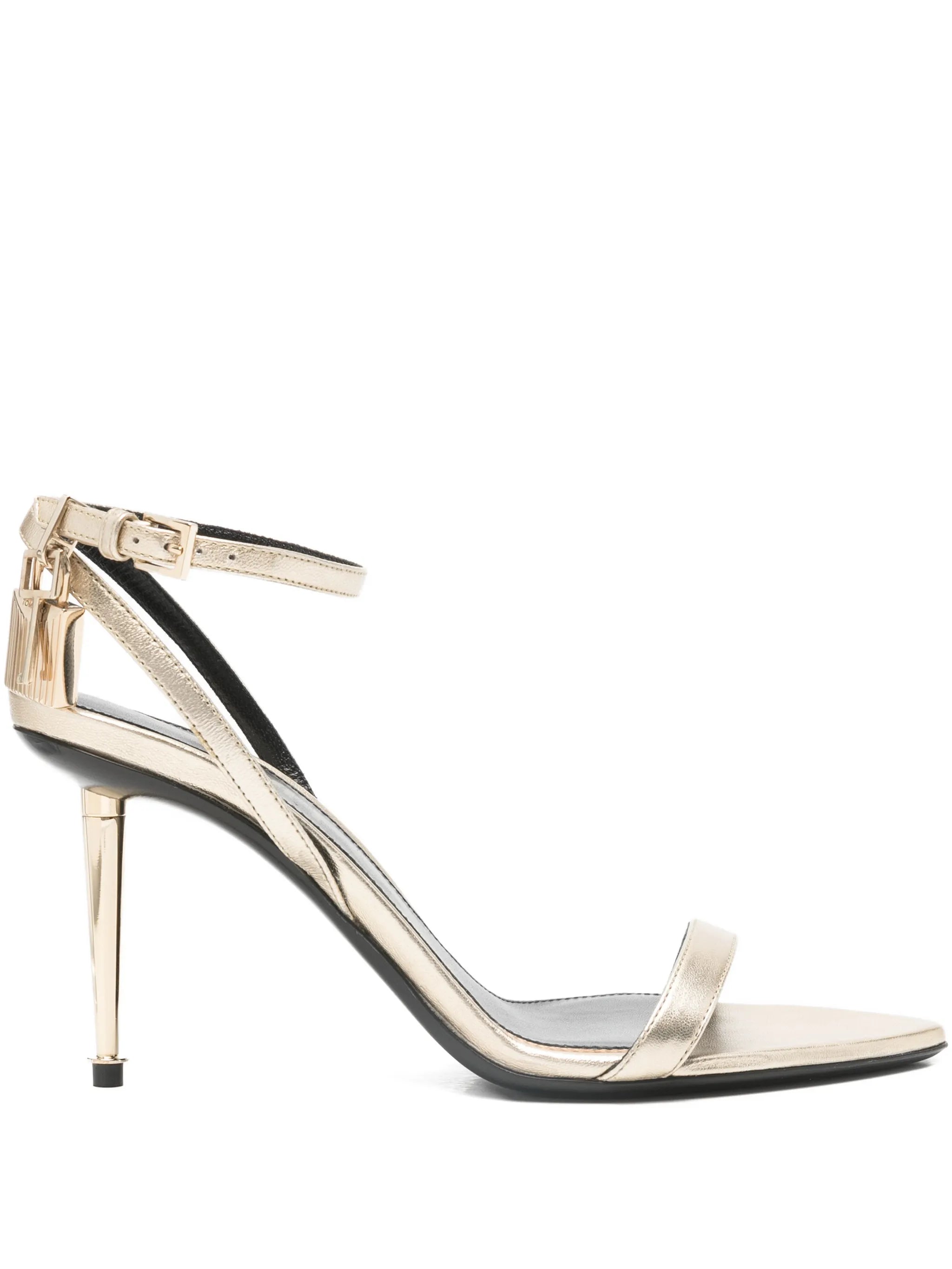 ankle-strap padlock sandals