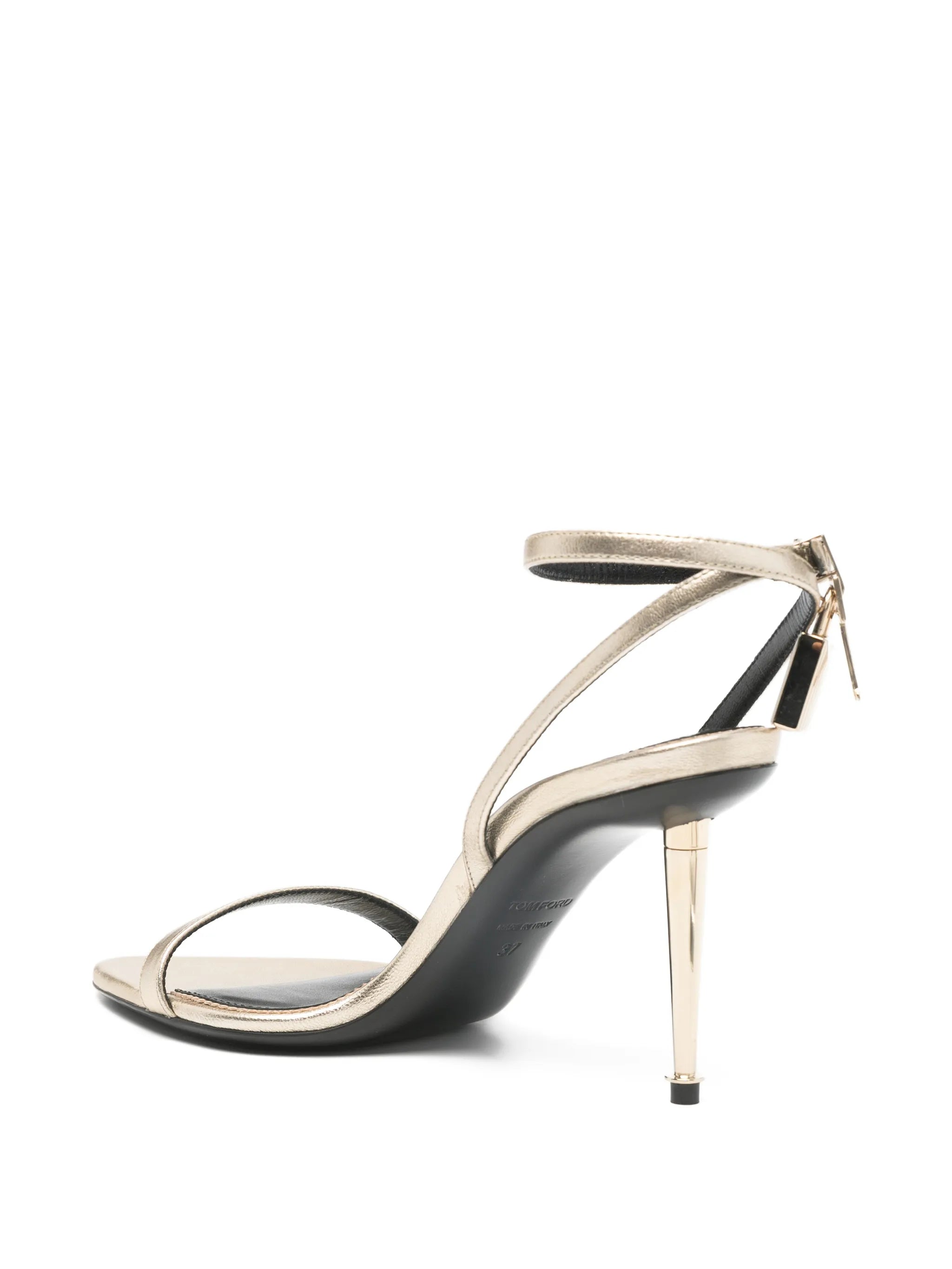 ankle-strap padlock sandals