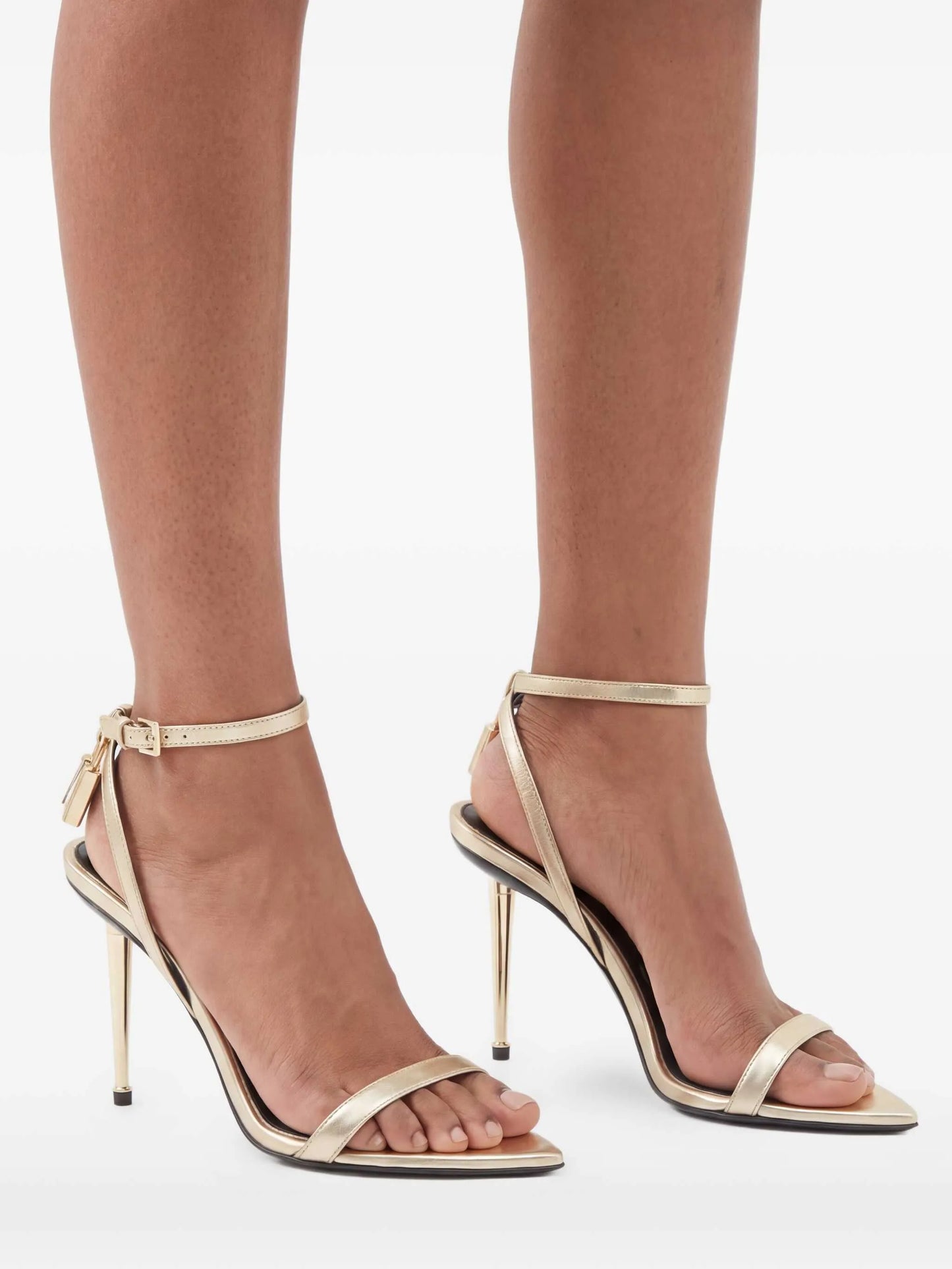 ankle-strap padlock sandals