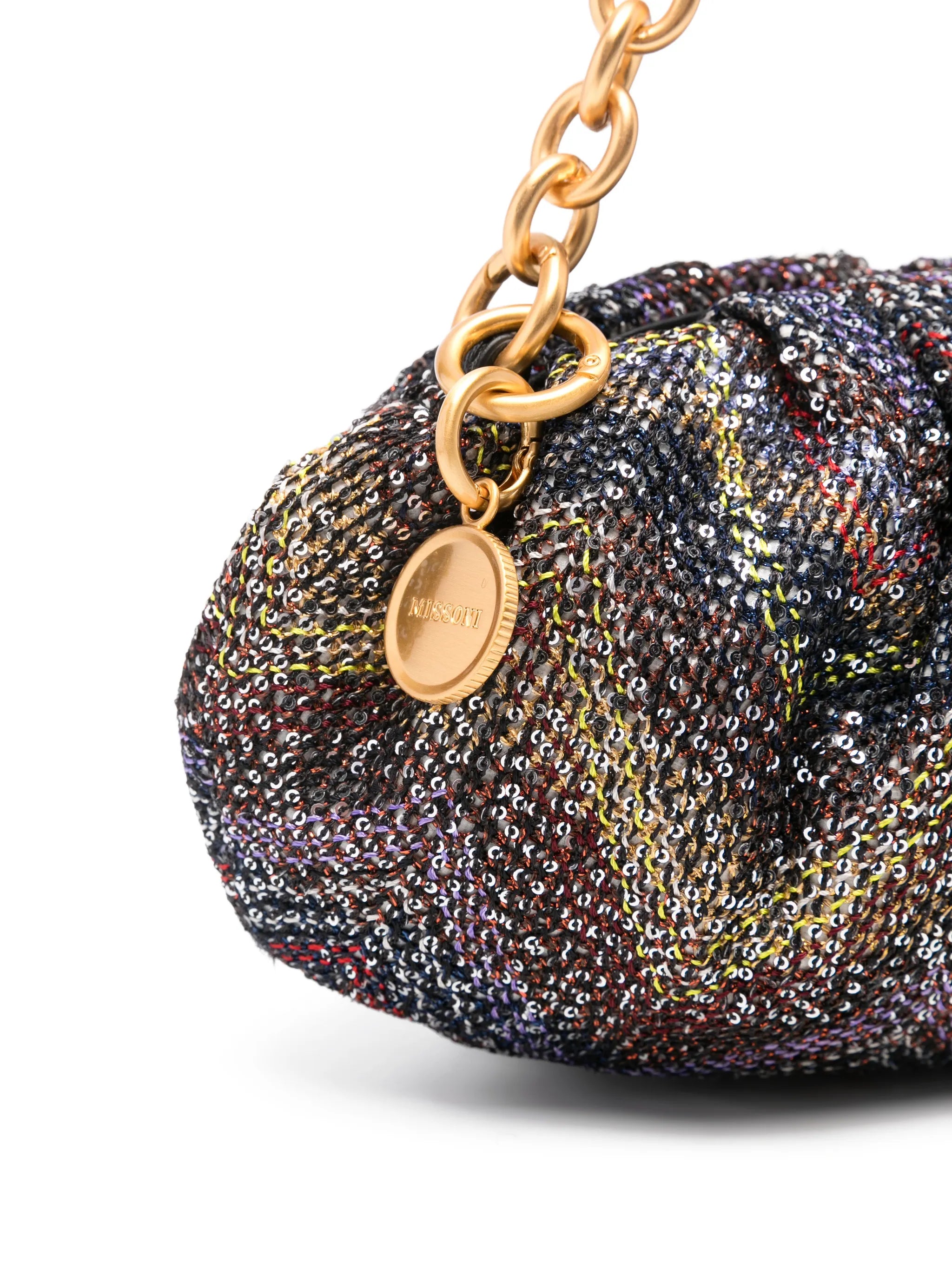 zigzag-pattern shoulder bag
