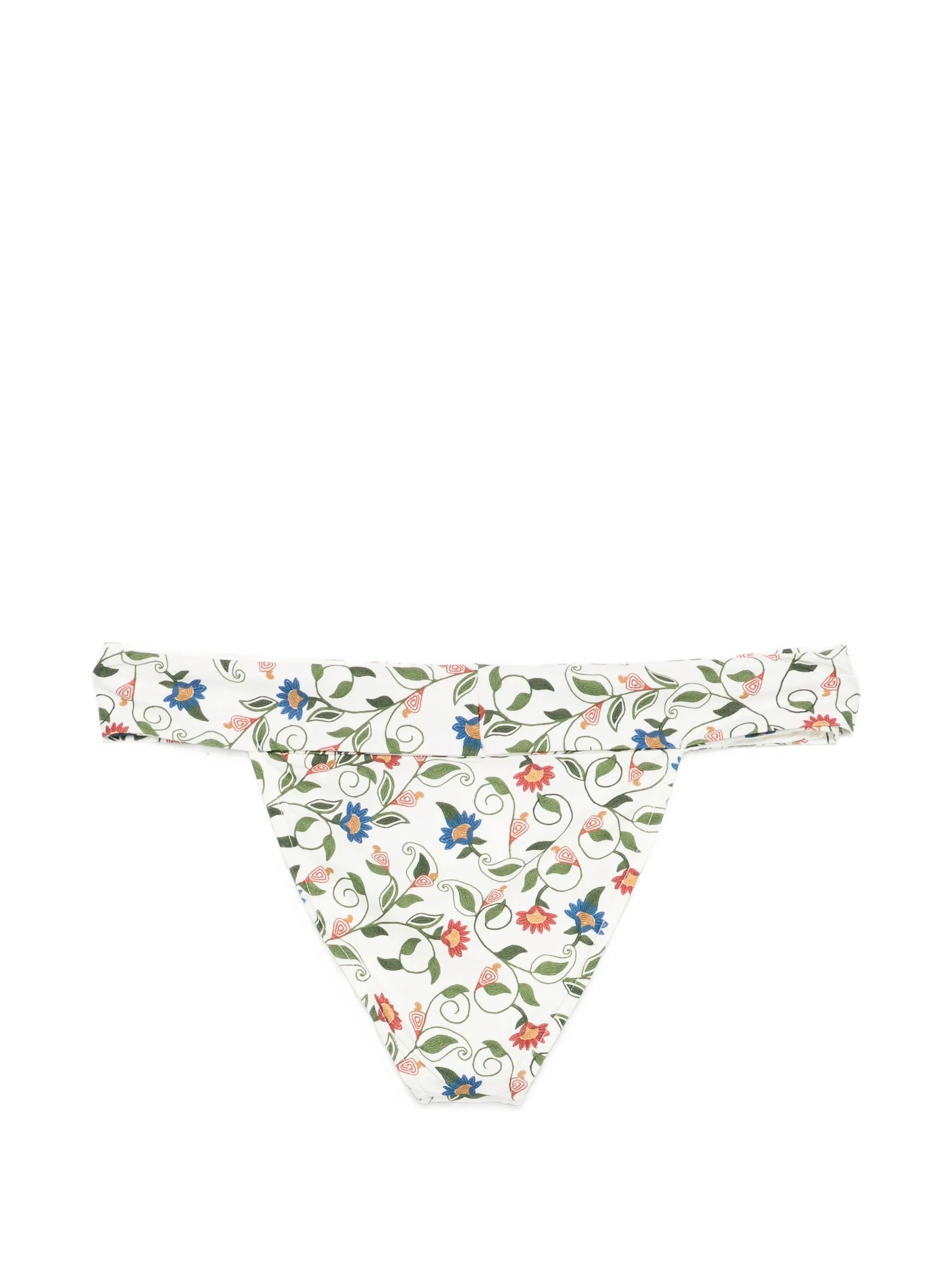 Stitched Garden floral-print bikini bottoms