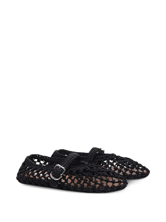 hand-knotted strap ballet flats
