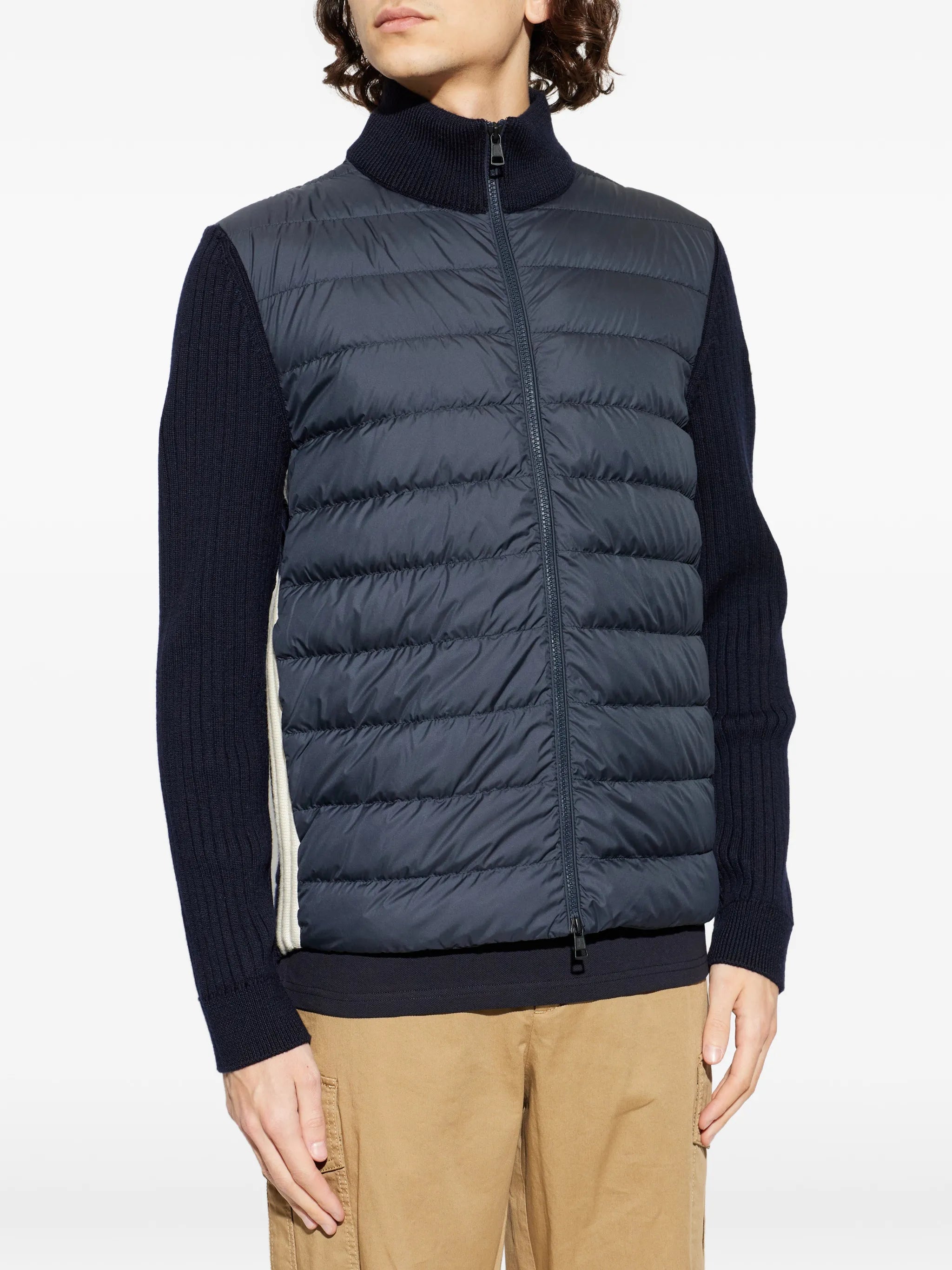 padded ribbed jacket
