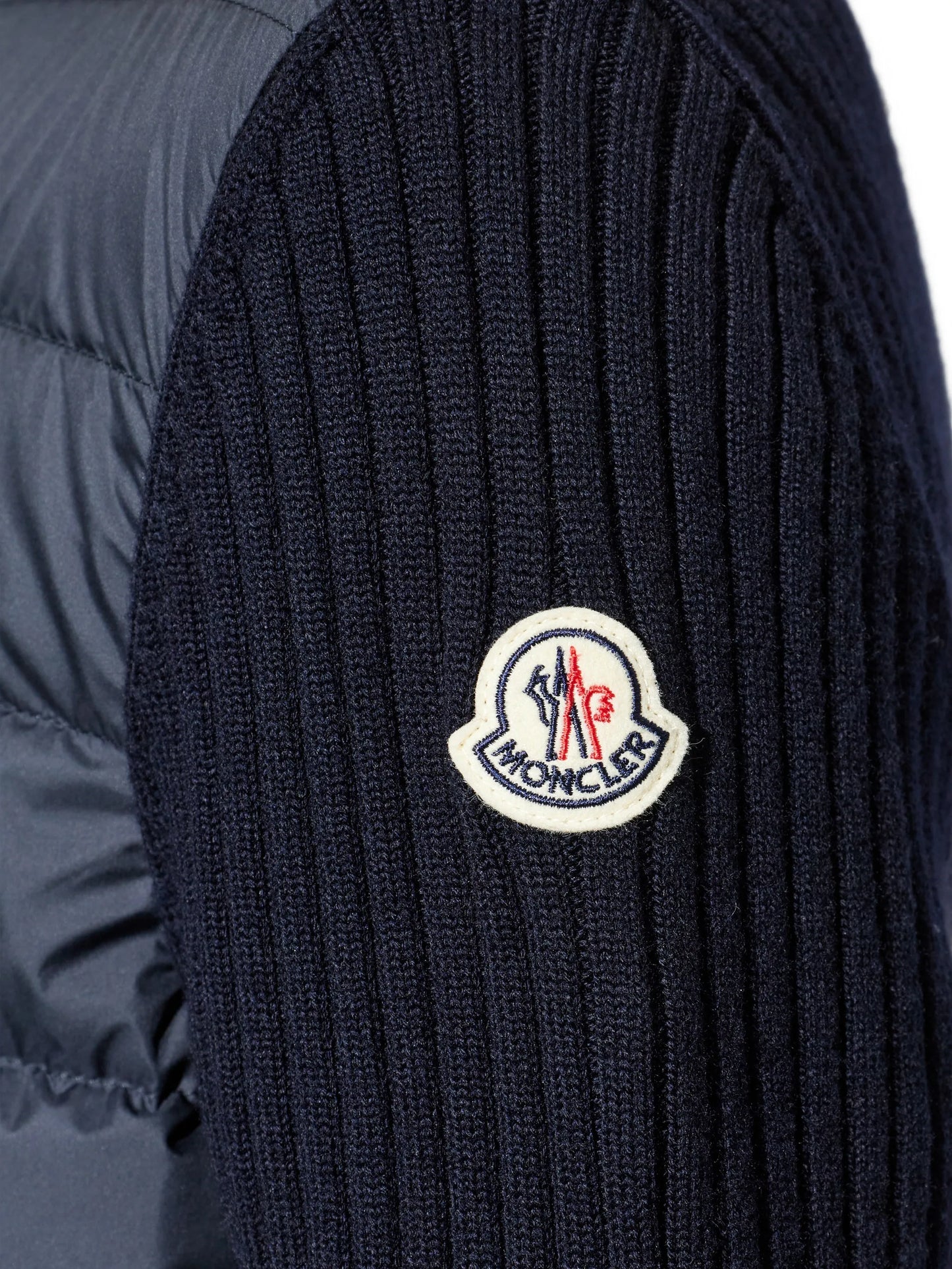 padded ribbed jacket
