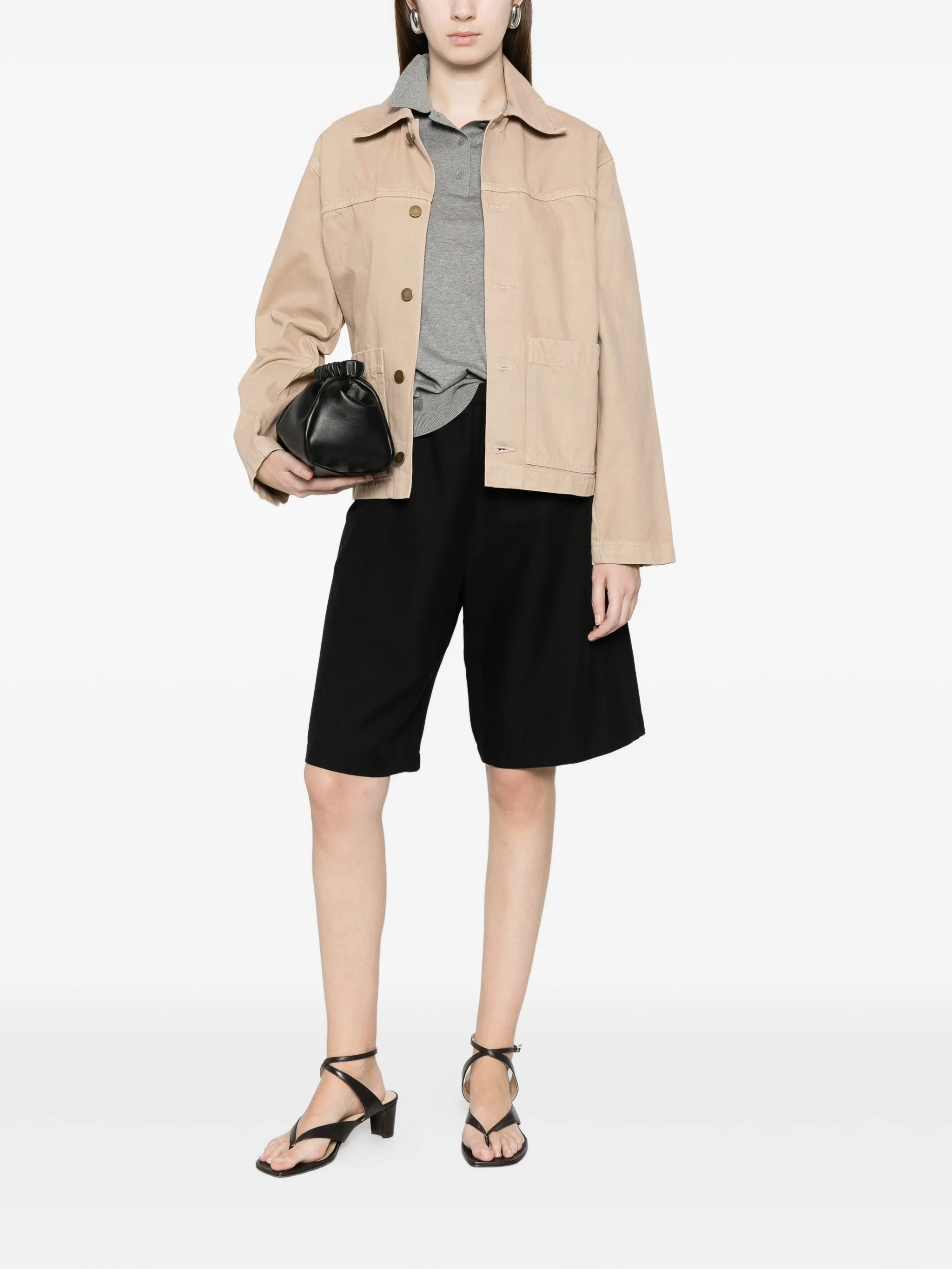 twill bermuda shorts