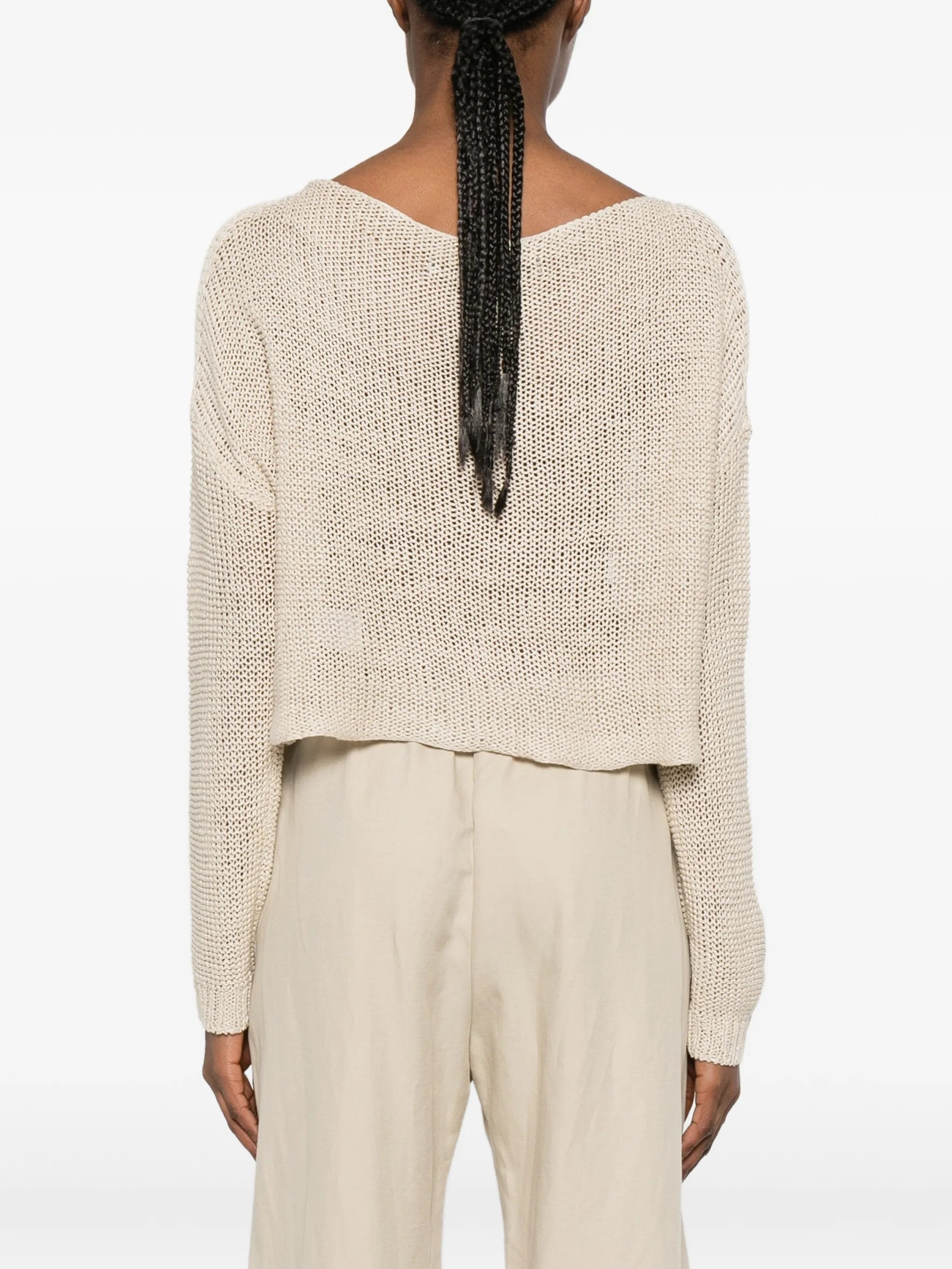 open-knit sweater