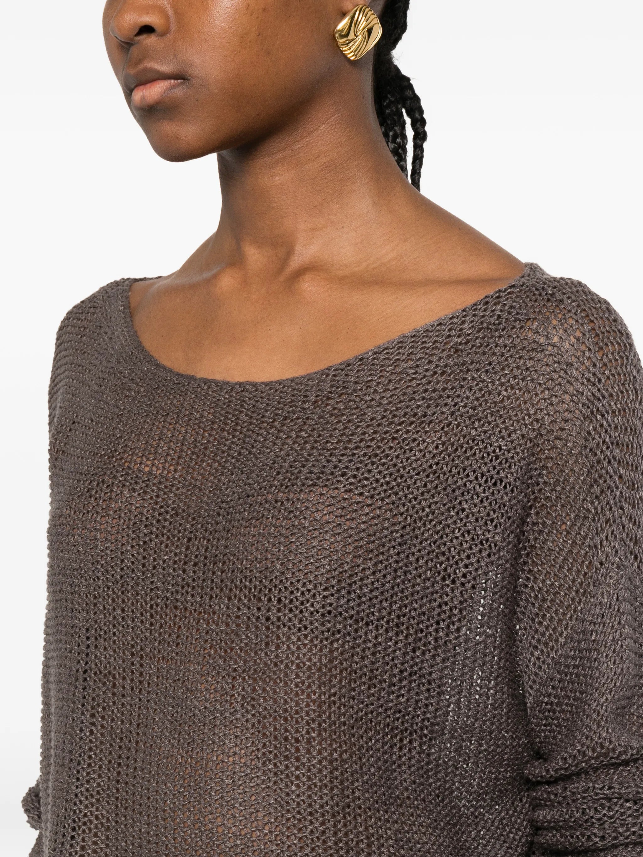 boat-neck sweater