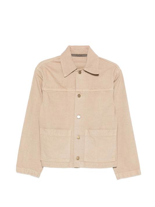buttoned cotton field jacket
