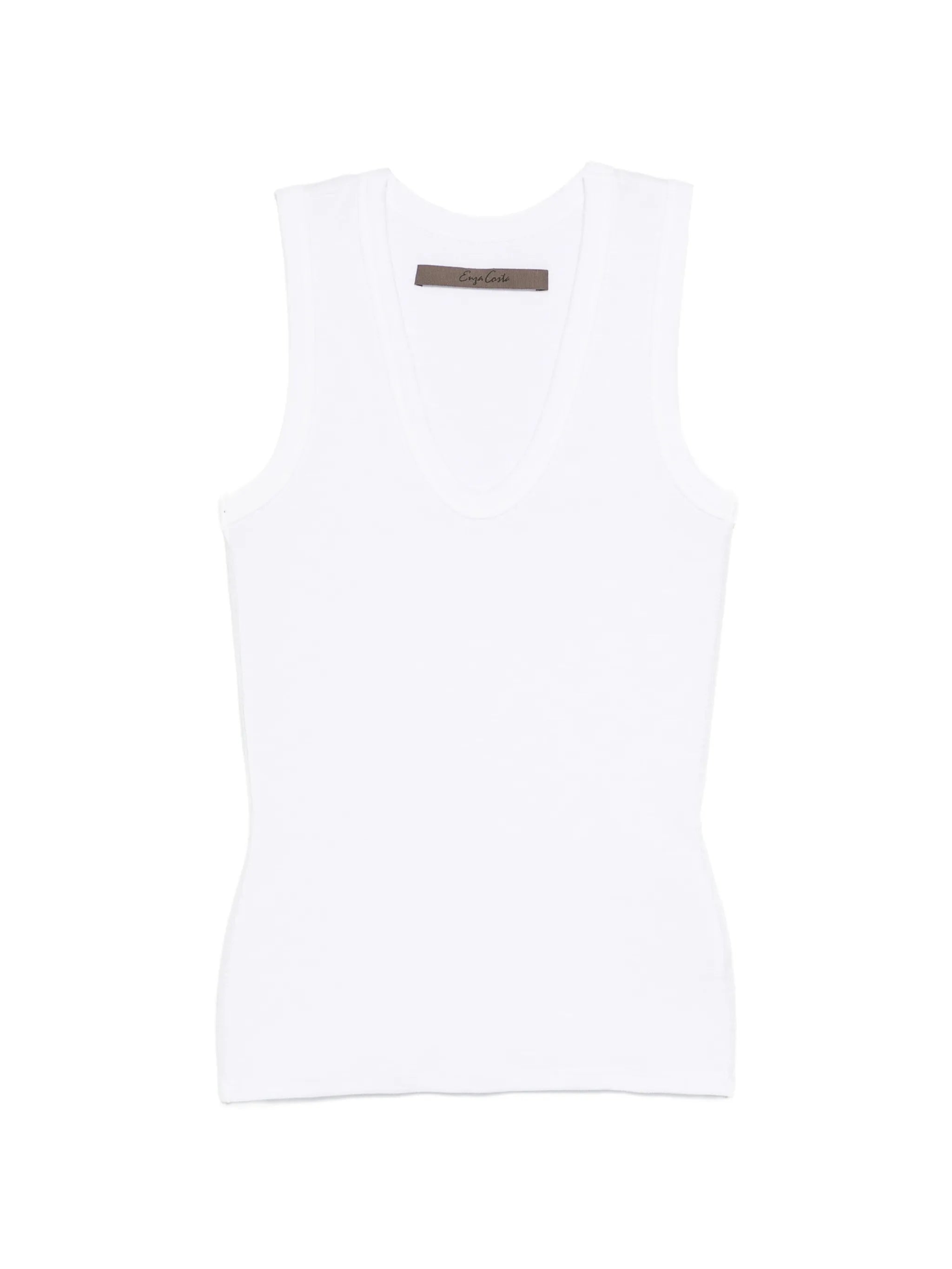 textured rib cotton tank top