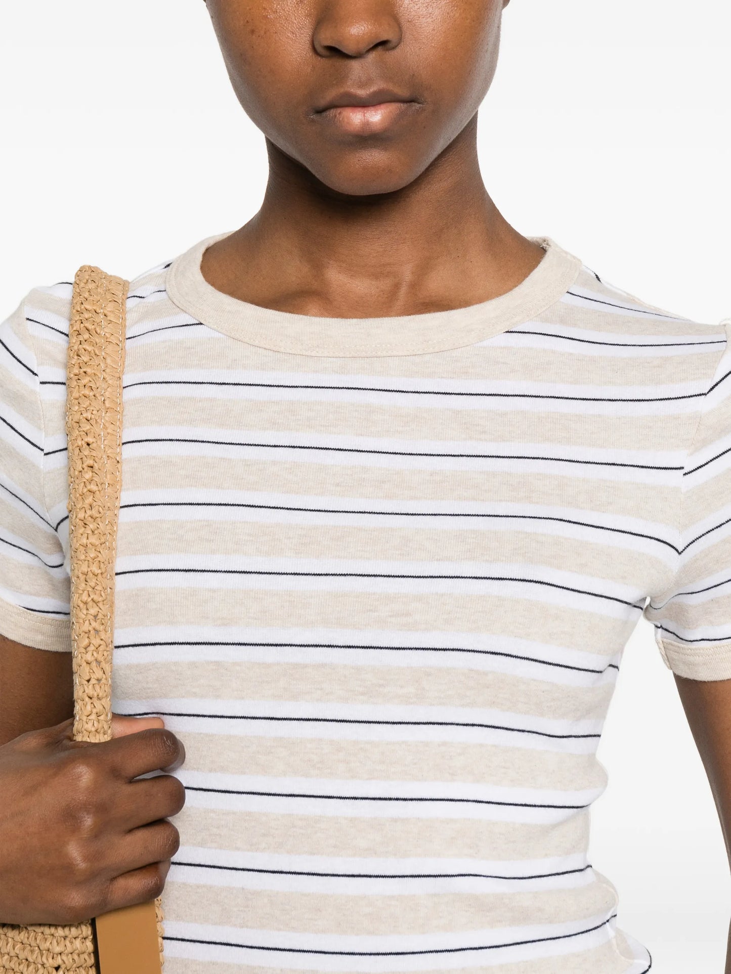 striped cotton T-shirt