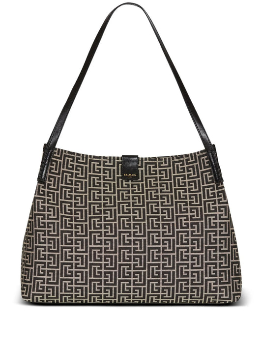 medium Release monogram jacquard shoulder bag
