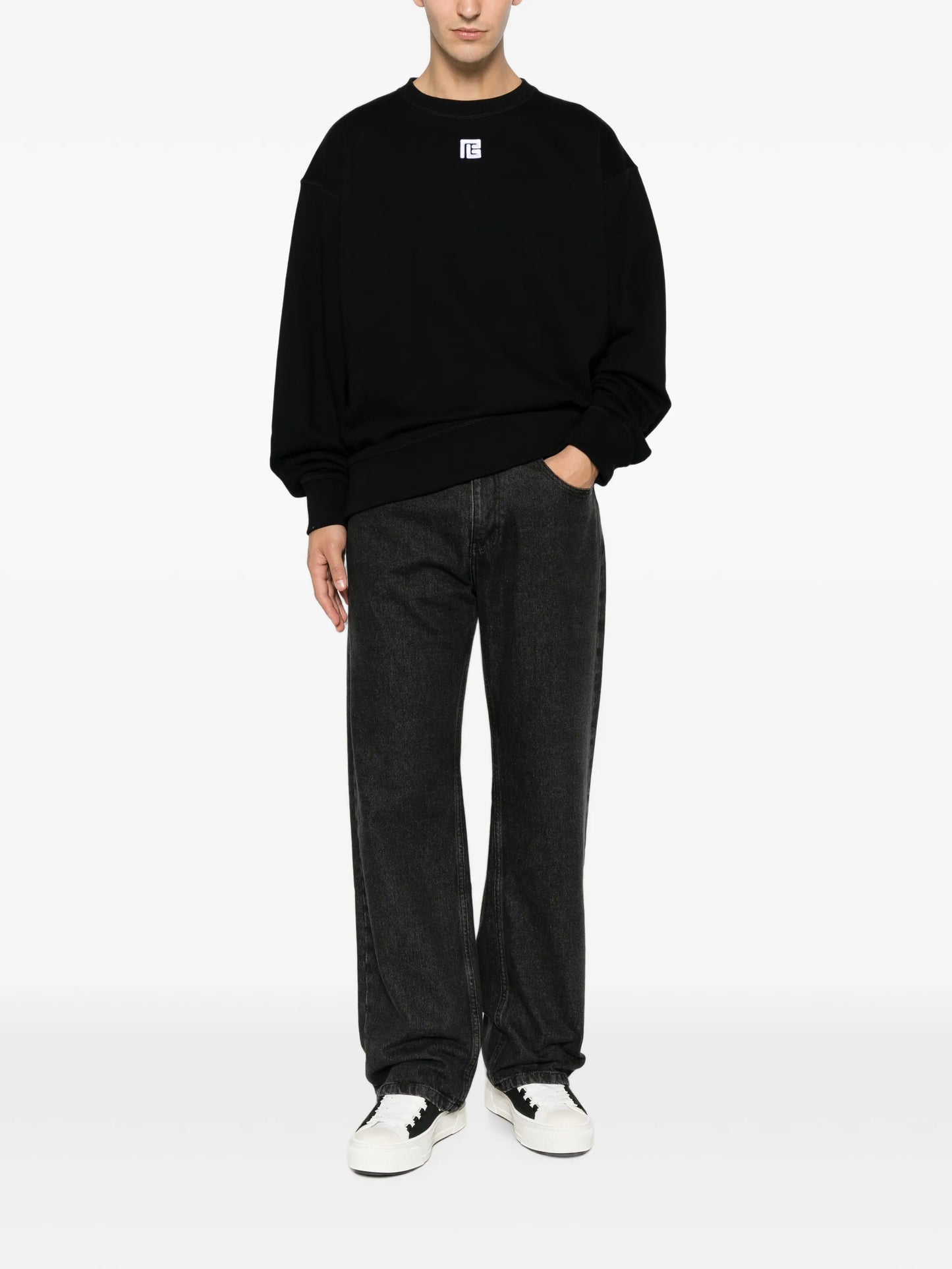 logo-embroidered sweater