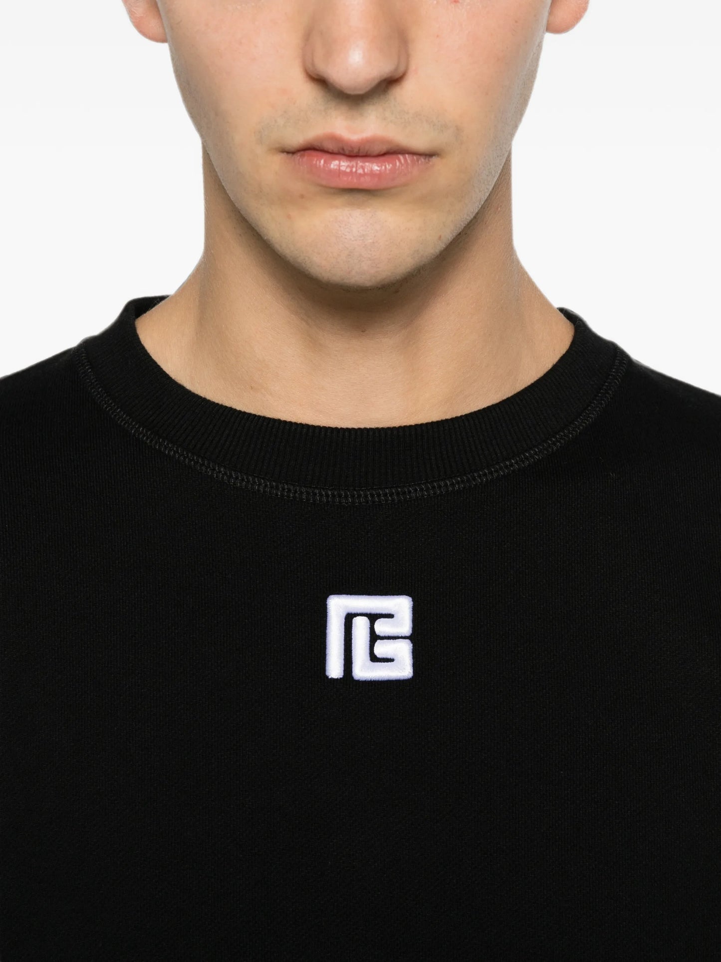 logo-embroidered sweater