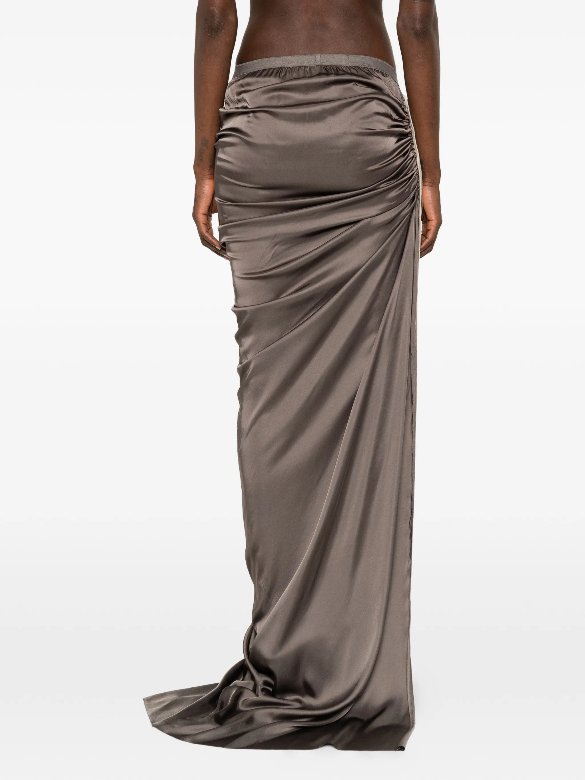 Edfu draped maxi skirt