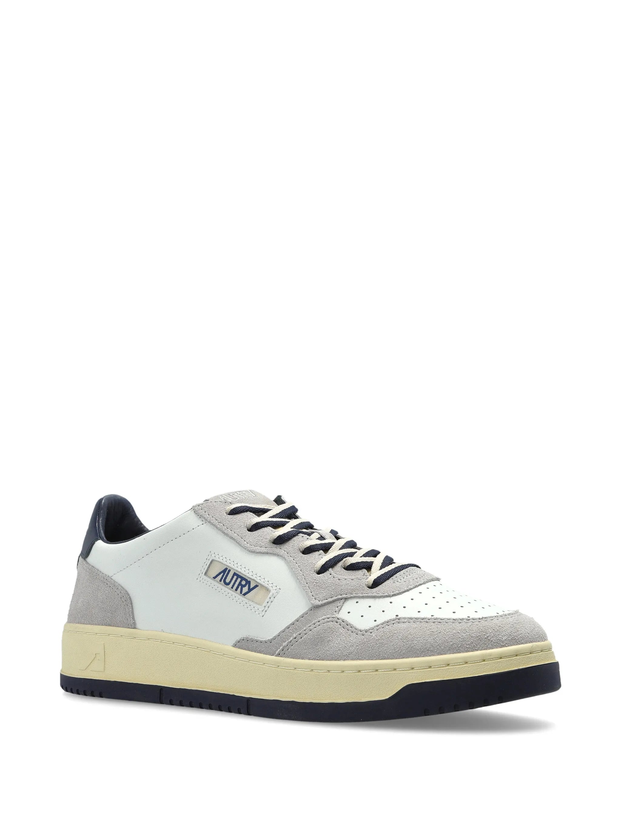 Medalist suede-panel sneakers
