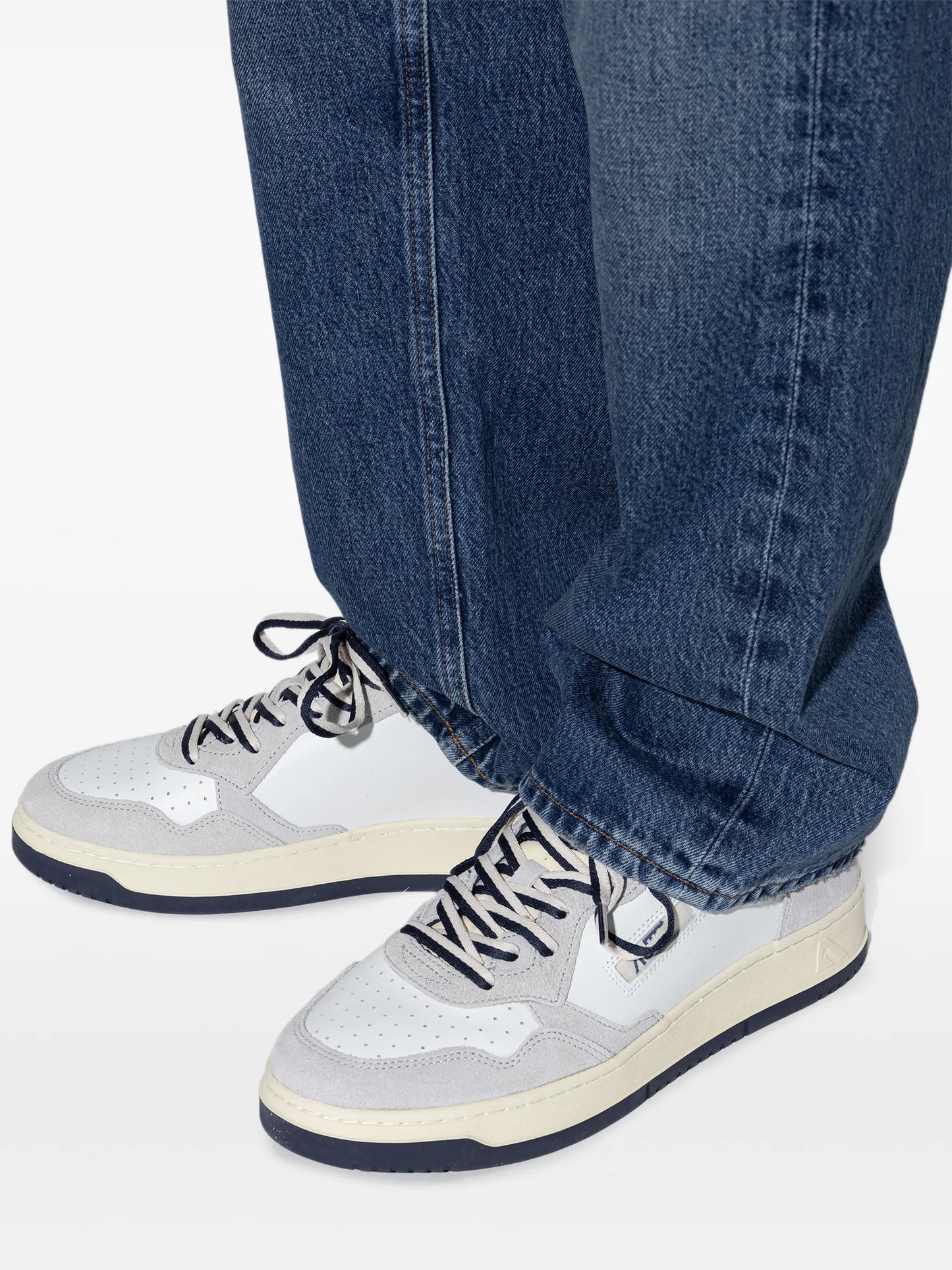 Medalist suede-panel sneakers