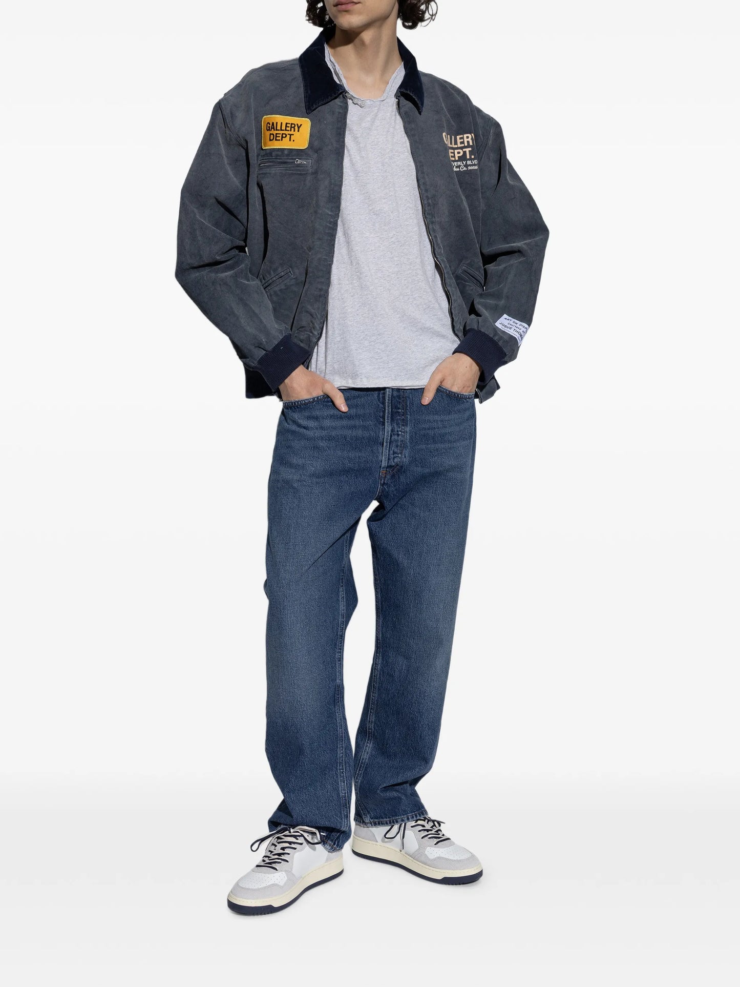 Medalist suede-panel sneakers