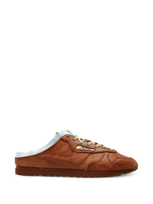Windspin leather slip-on sneakers