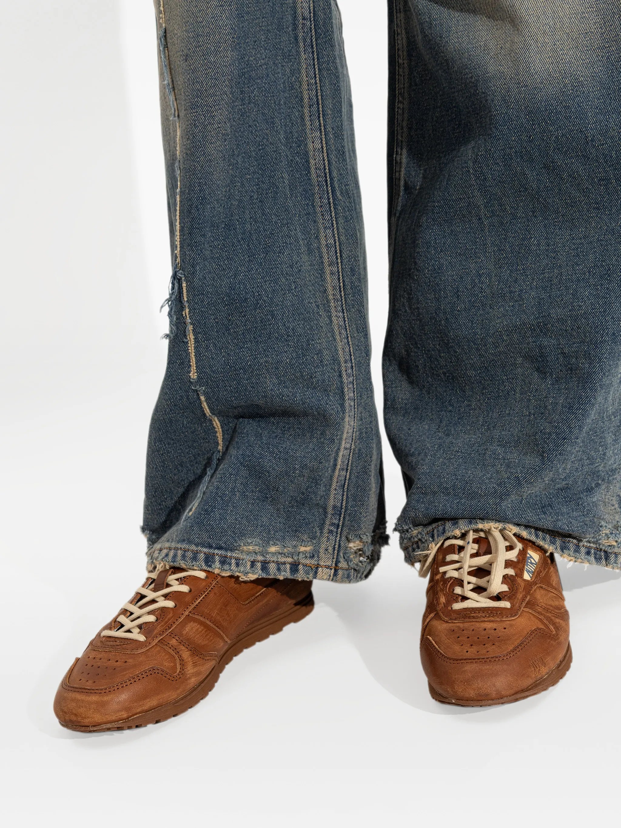 Windspin leather slip-on sneakers