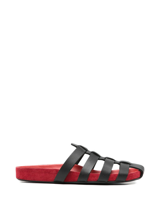 Dusty cage sandals