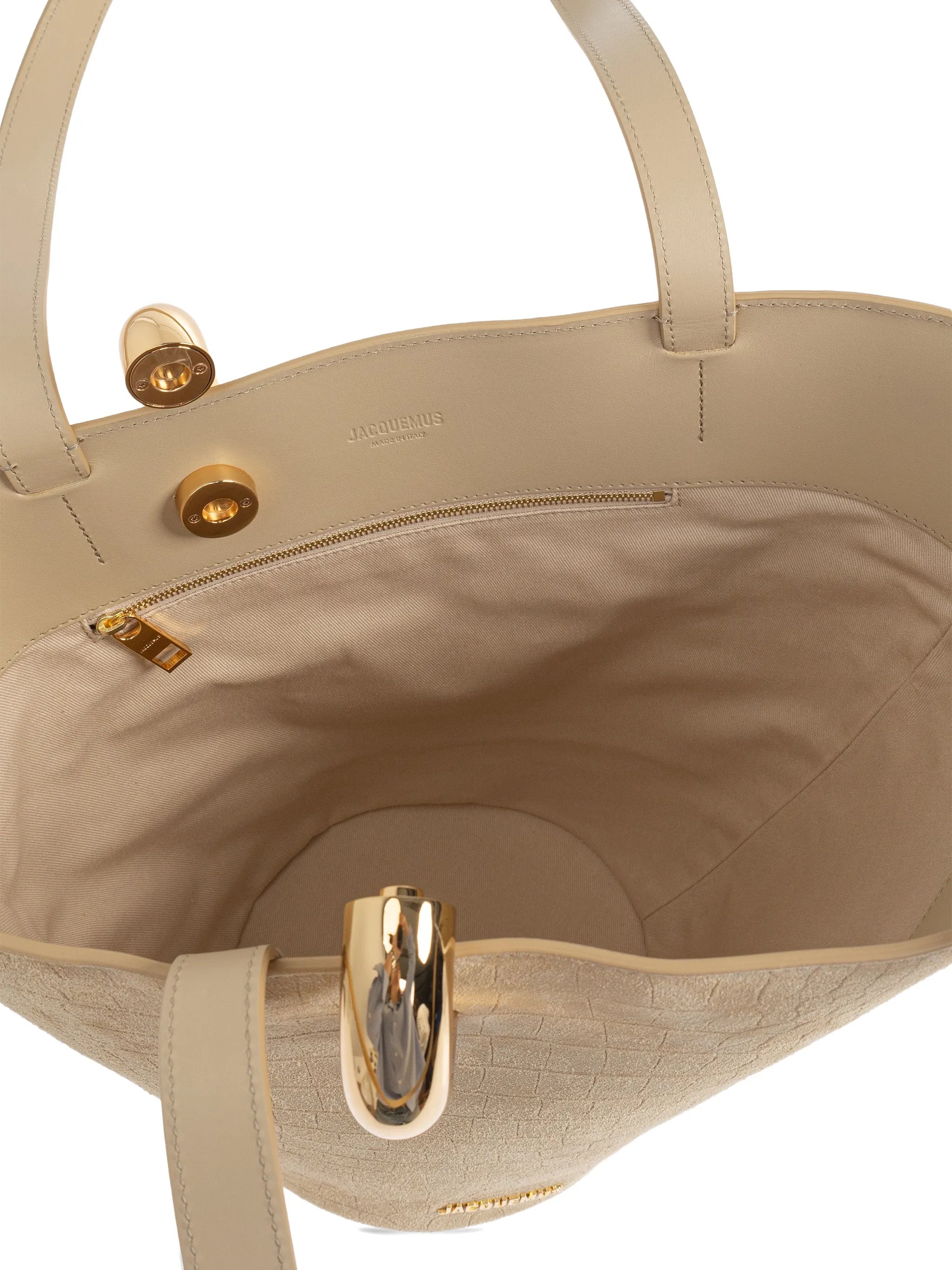 The Medium Bambola crocodile-effect shoulder bag