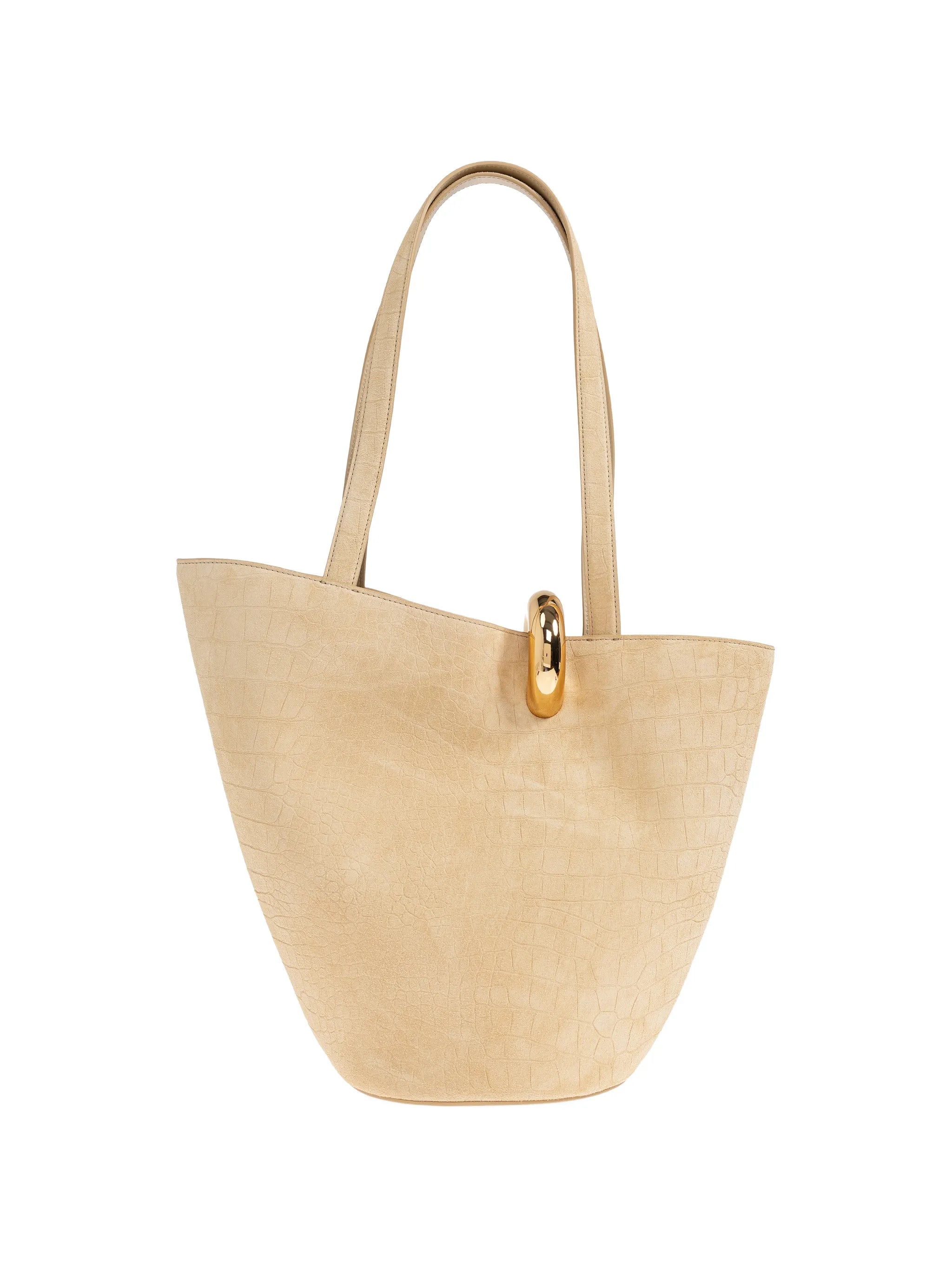 The Medium Bambola crocodile-effect shoulder bag
